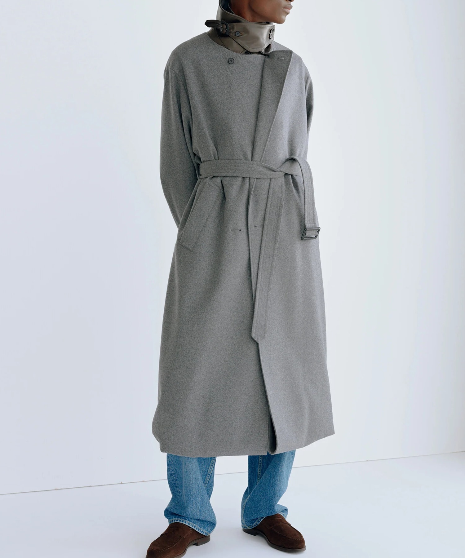 【シュタイン】ST.1539 WOOL CASHMERE LAYERED COMBINATION COAT ssstein