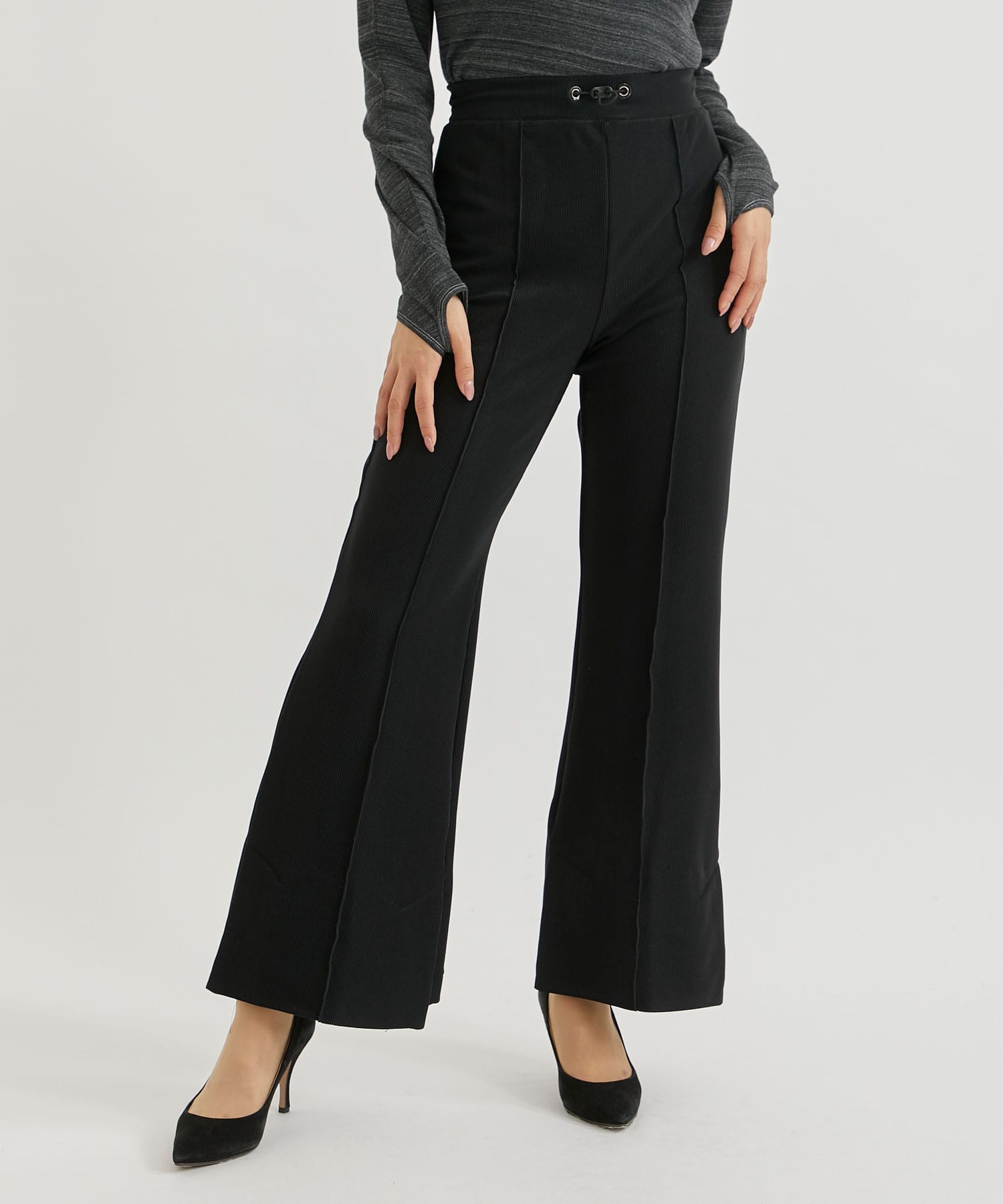 コードピケジャージーパンツ/Code pique jersey pants(34 BLACK): TOGA ...