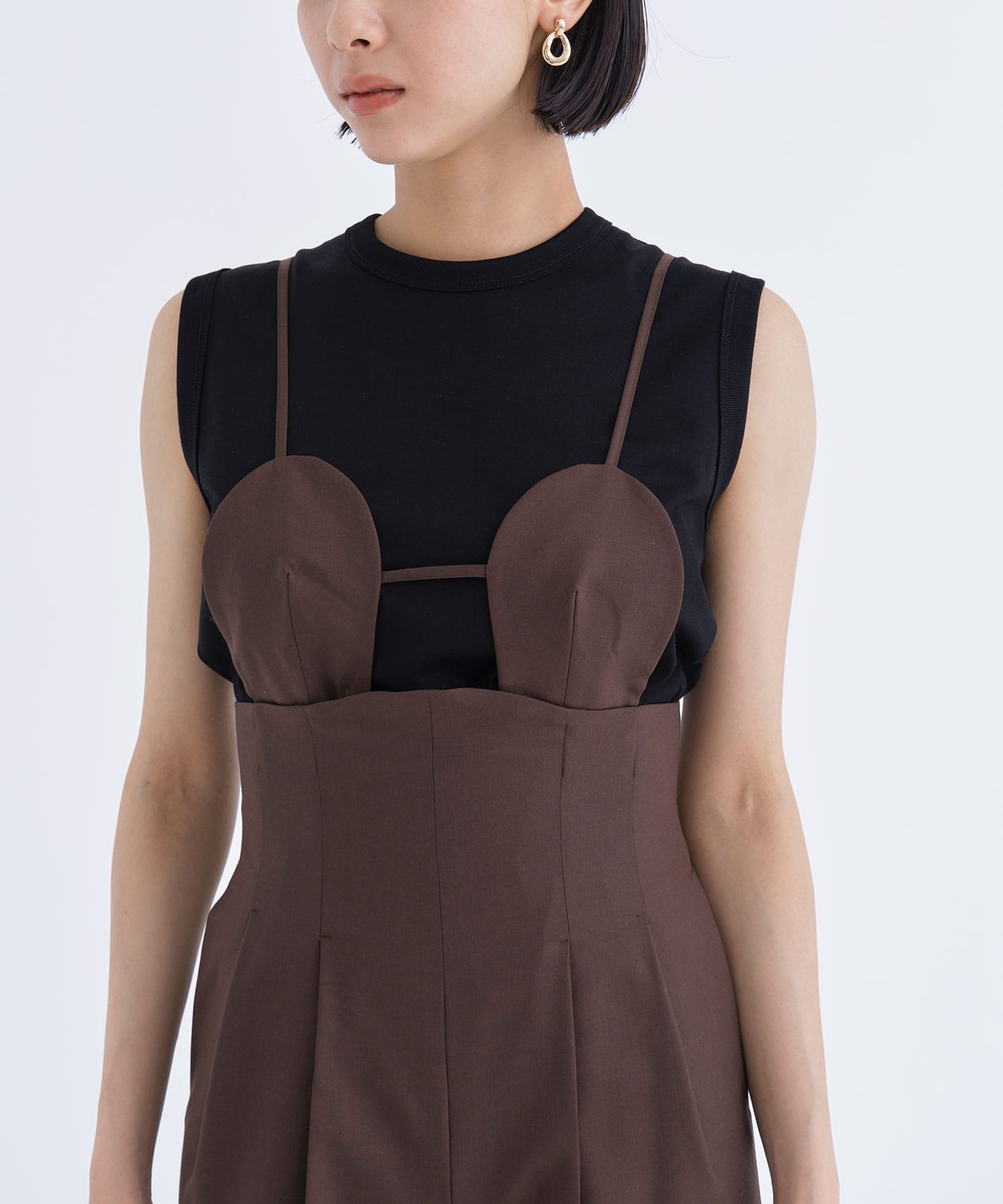 2WAY BRA JUMPSUIT(1 BROWN): FETICO: WOMEN｜THE TOKYO ONLINE STORE