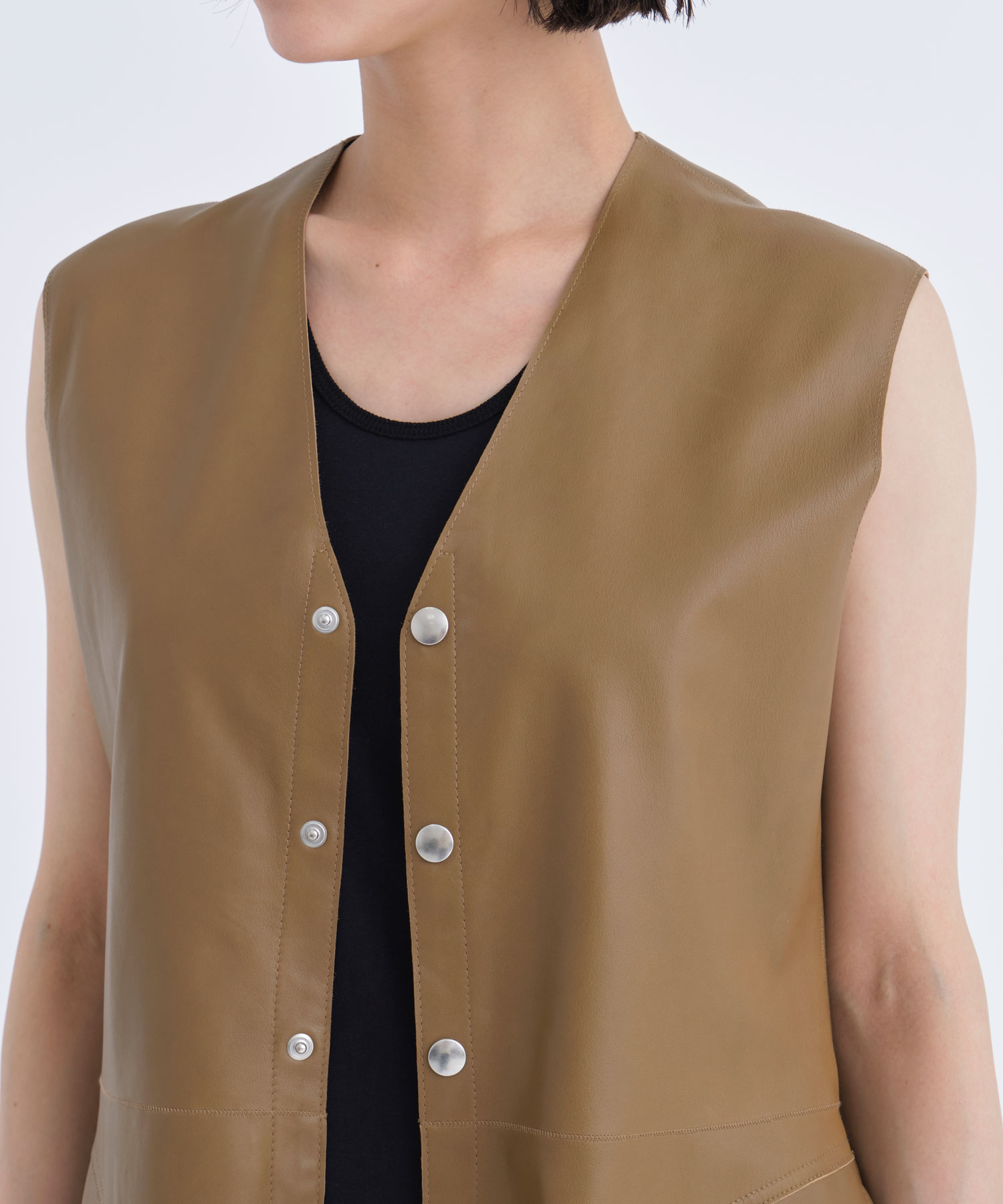 Sheep Leather Gilet INSCRIRE