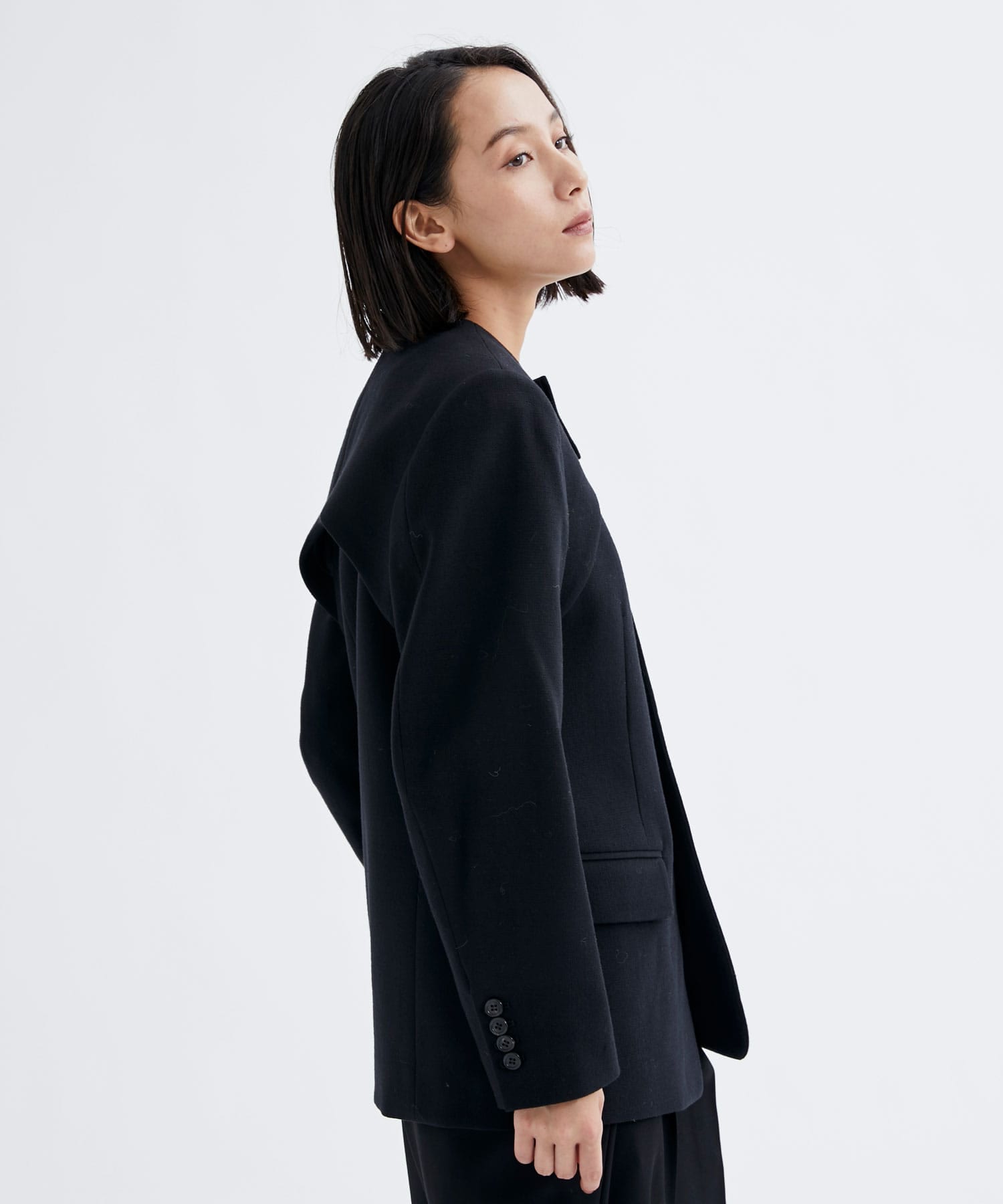 Double Cloth Layered Jacket INSCRIRE