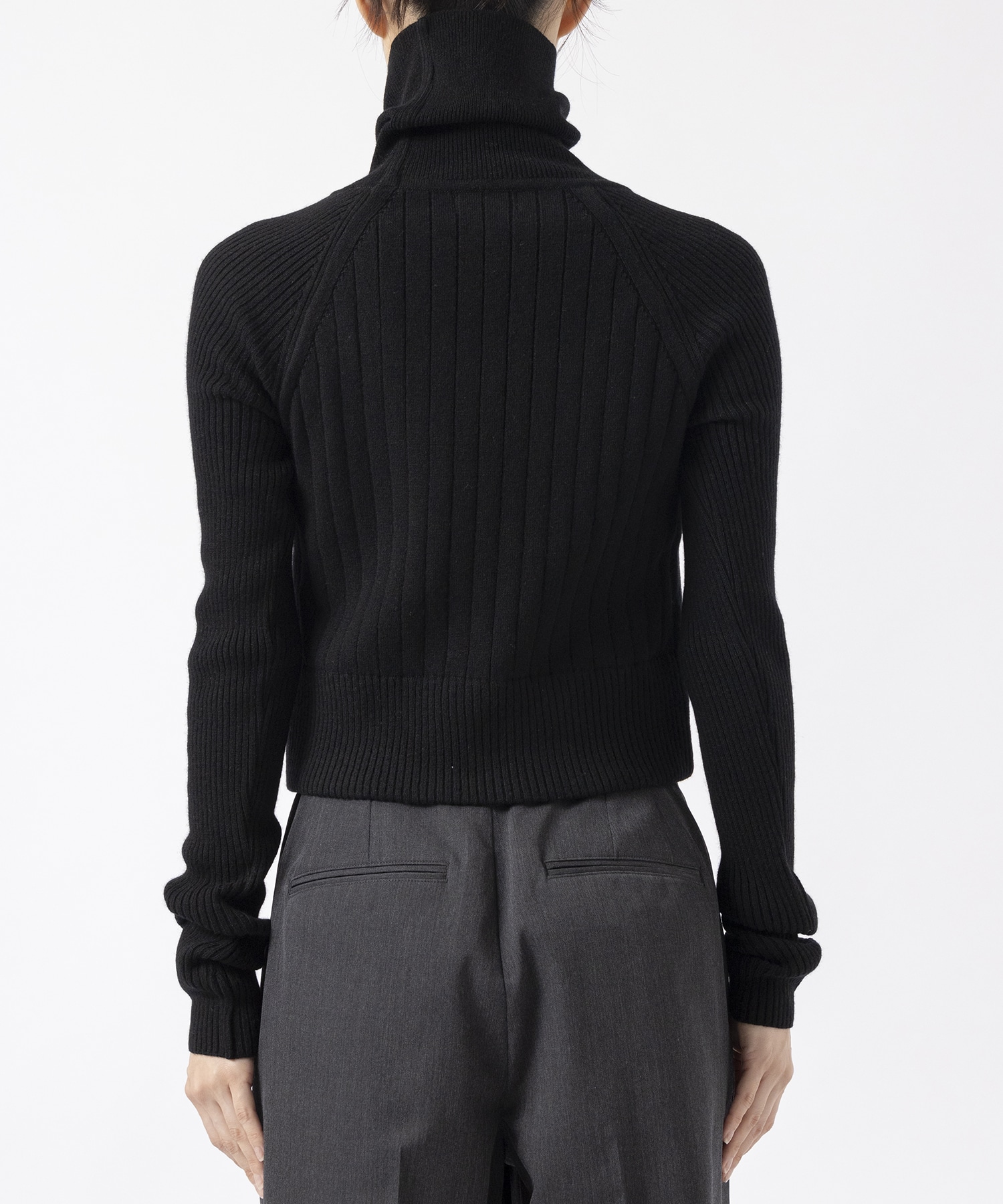 RERACS RAGLAN TURTLE NECK SHORT PULLOVER KNIT THE RERACS