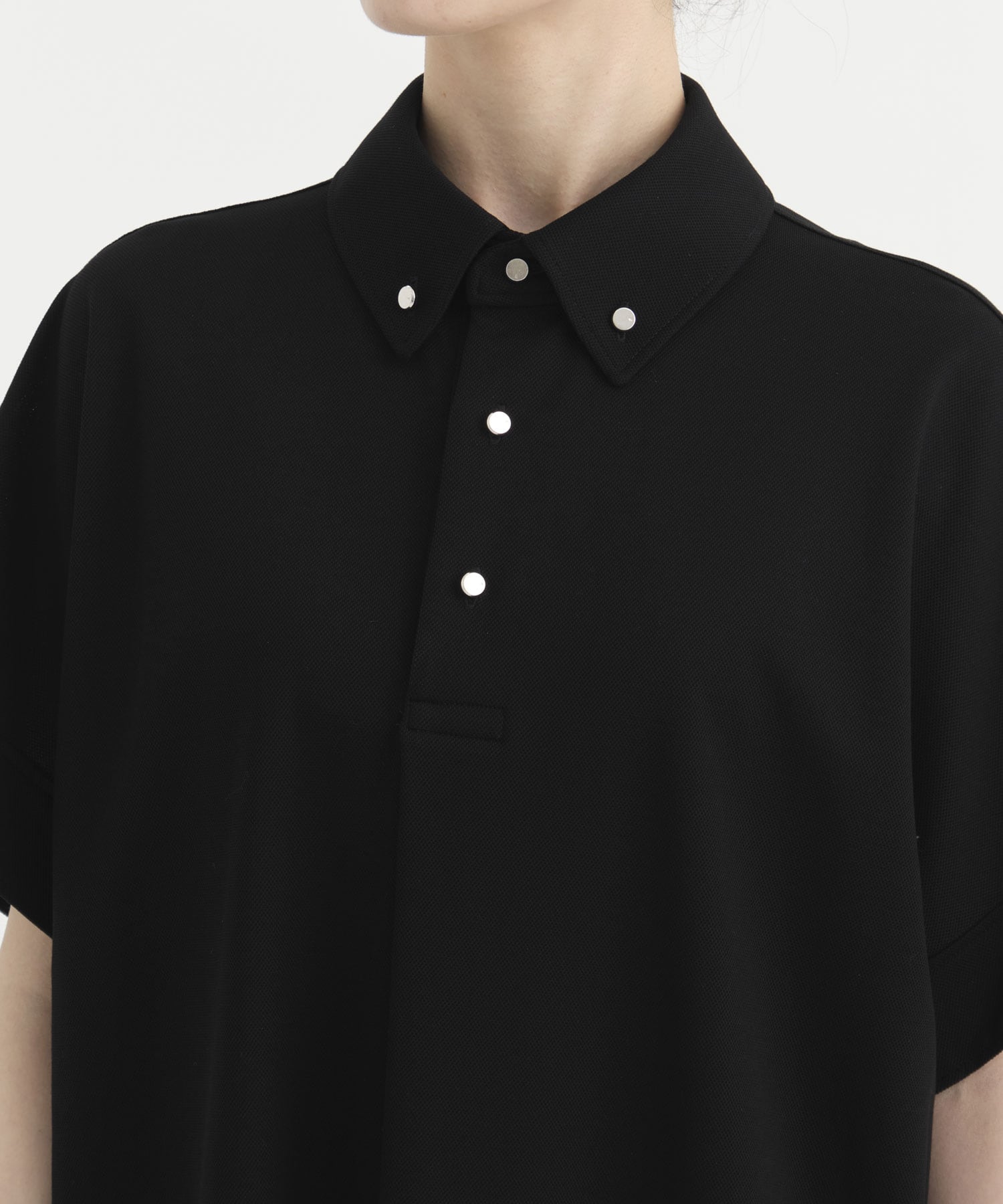 RERACS FRONT TUCK BUTTON DOWN POLO DRESS THE RERACS