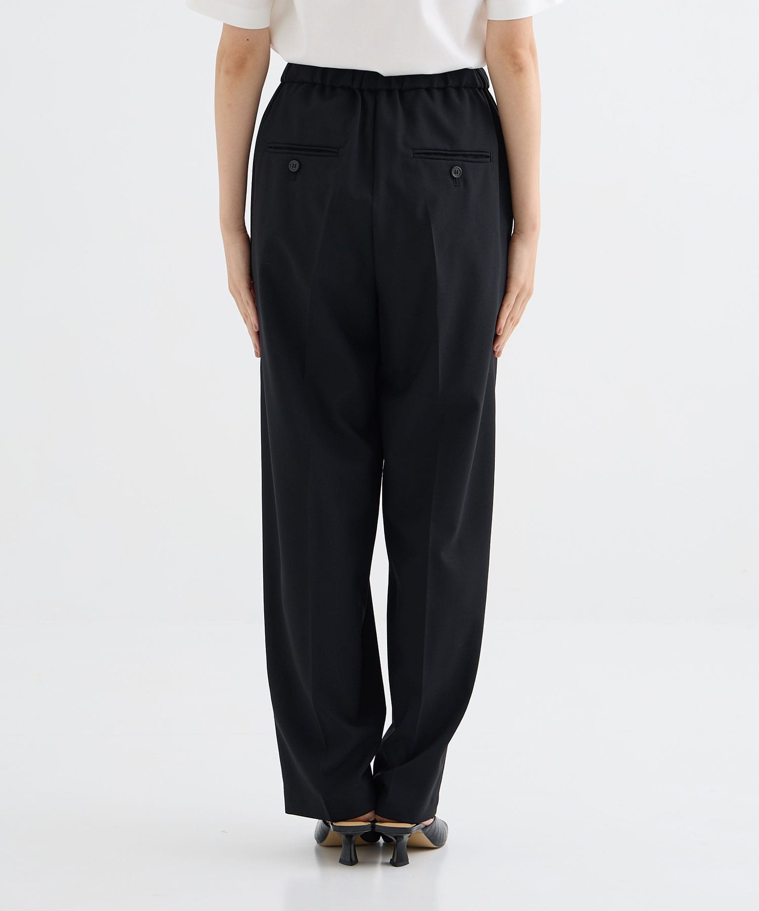 Light Washable Easy Front Tuck Pants THE TOKYO