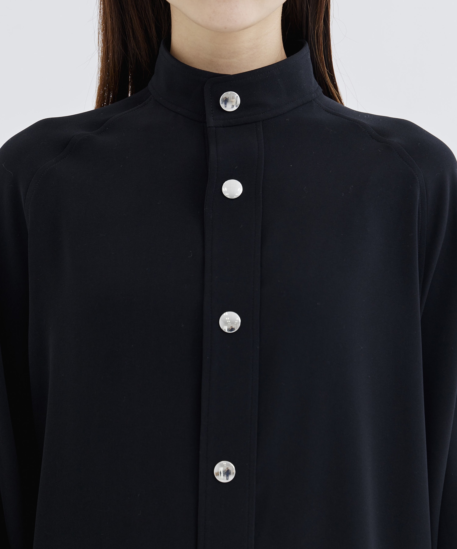 RERACS STAND COLLAR RAGLAN SHIRT THE RERACS