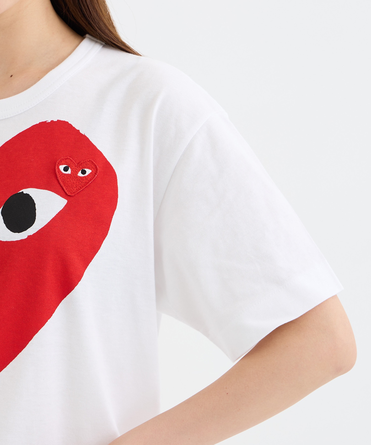 T-SHIRT RED EMBLEMRED HEART PLAY Comme des Garcons