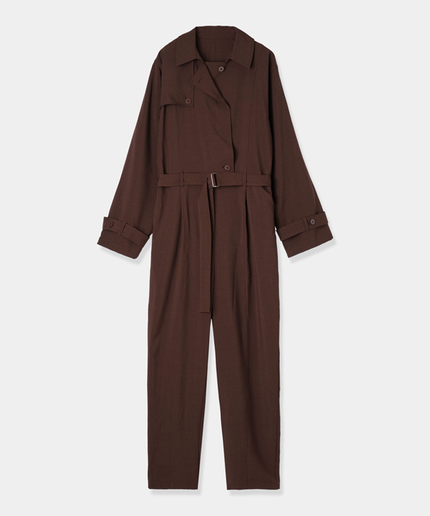 trench collar jumpsuit Louren