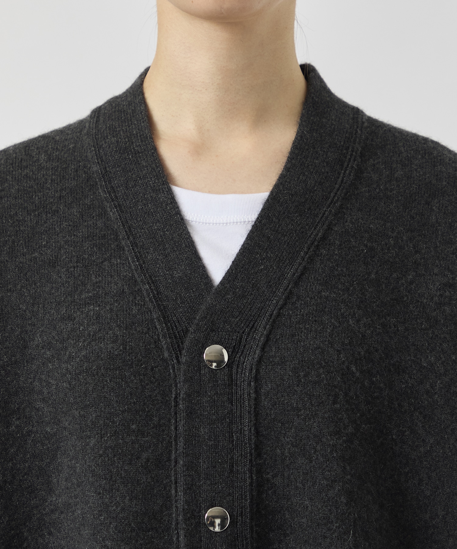 RERACS SNAP BUTTON KNIT CARDIGAN THE RERACS