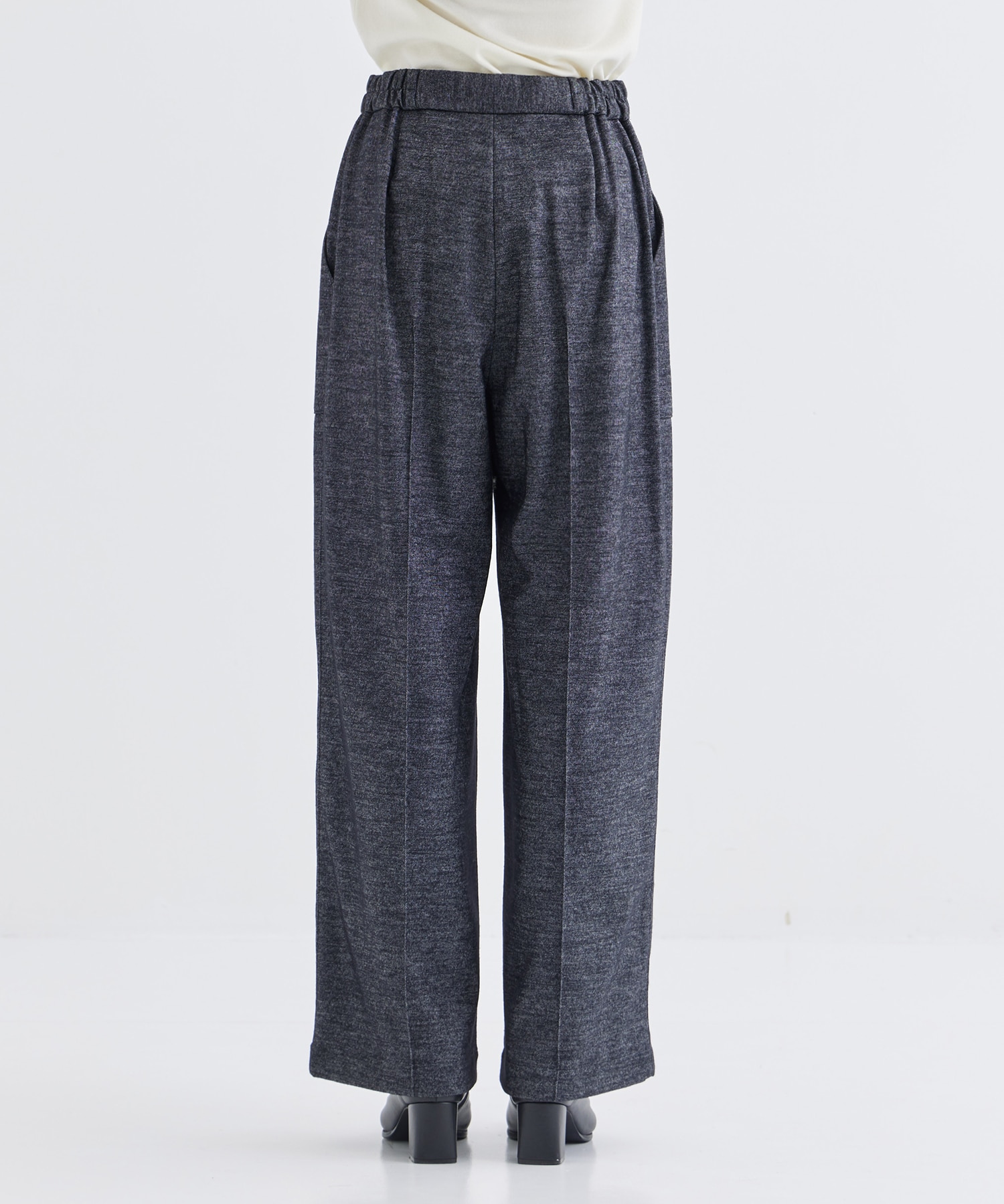 WASHABLE TWEEDY JERSEY BAKER PANTS THE TOKYO