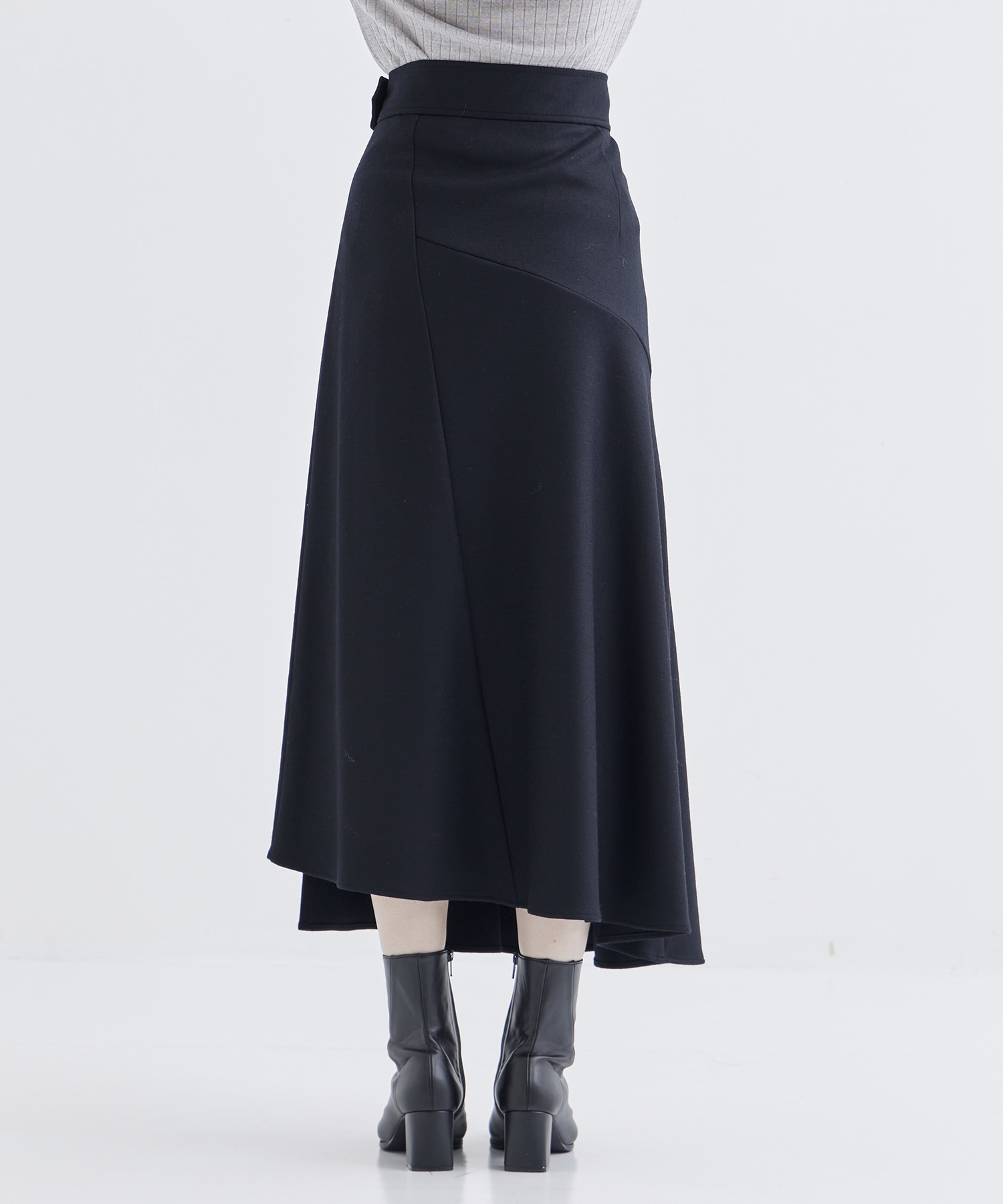 WASHABLE FLANNEL CASHMERE TOUCH WRAP SKIRT THE TOKYO