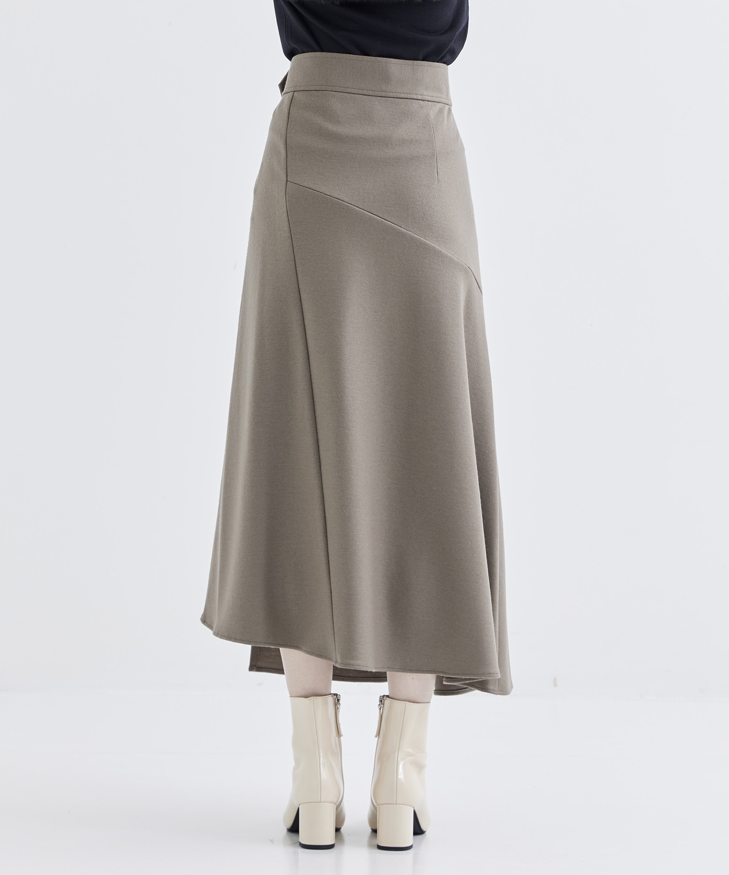 WASHABLE FLANNEL CASHMERE TOUCH WRAP SKIRT THE TOKYO