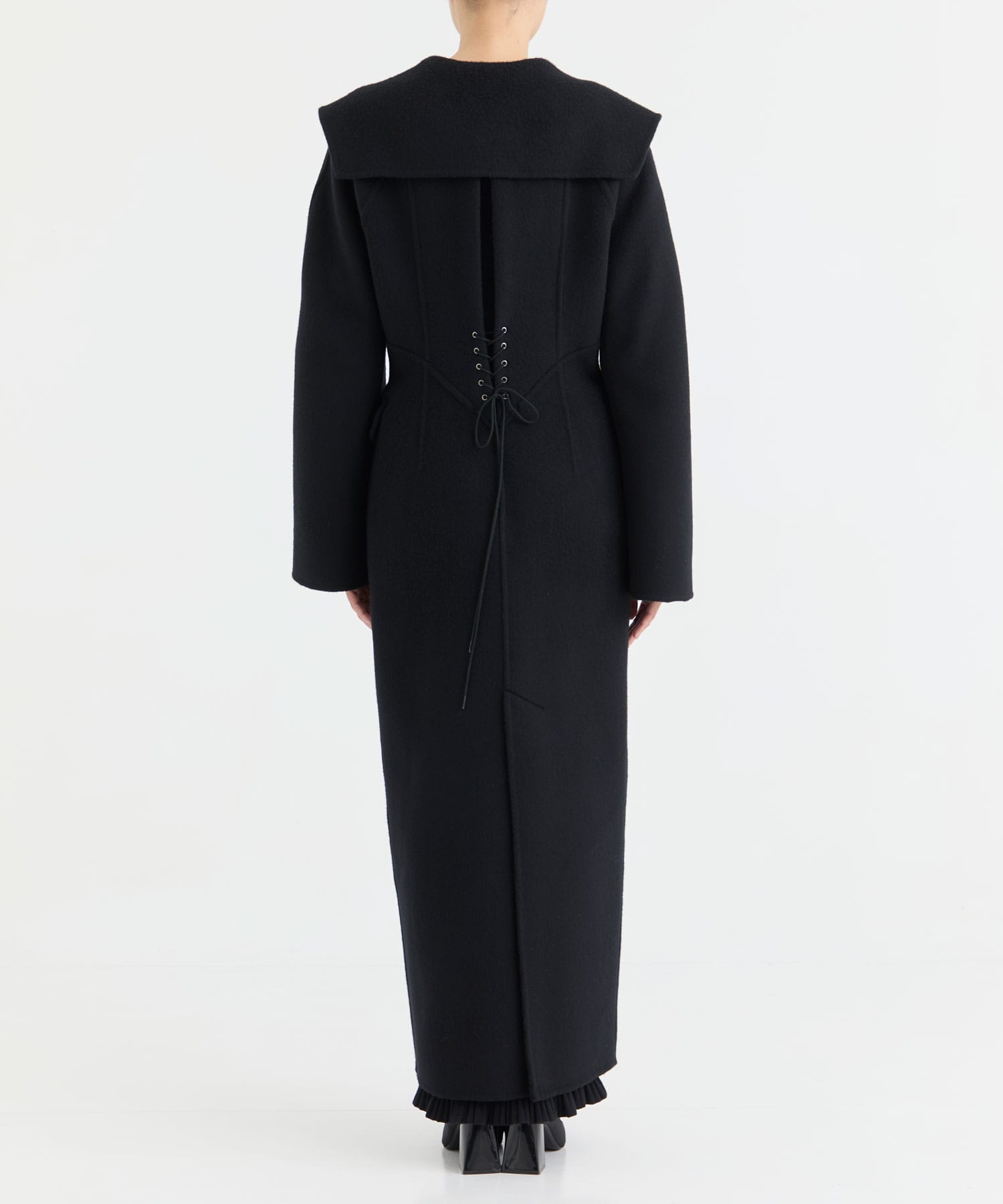 SAILOR COLLAR WOOL COAT FETICO