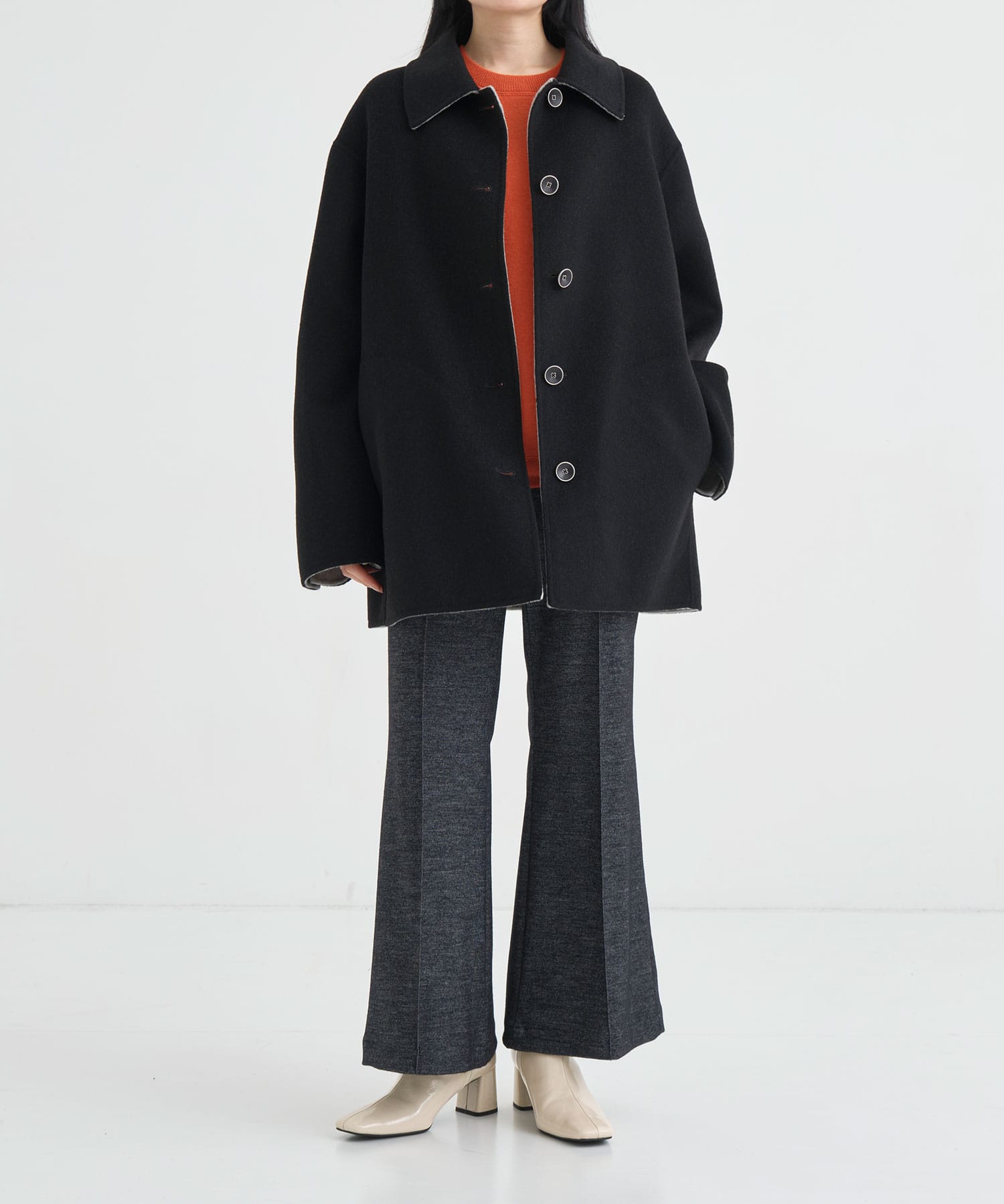 CASHMERE REVERSIBLE SHORT COAT THE TOKYO