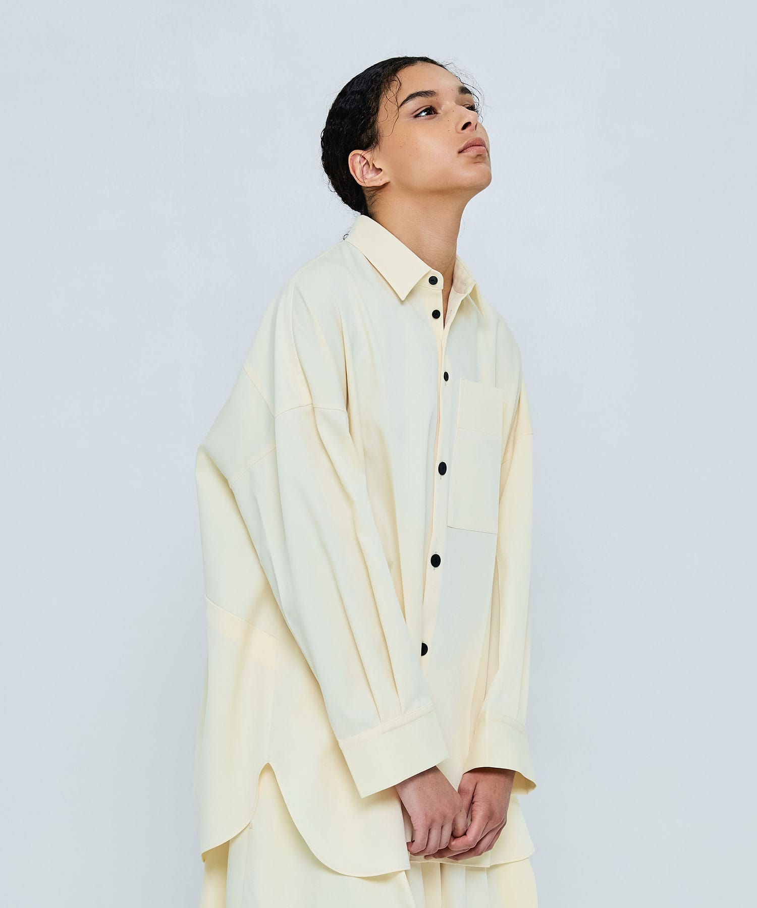 loose center crease shirt nagonstans