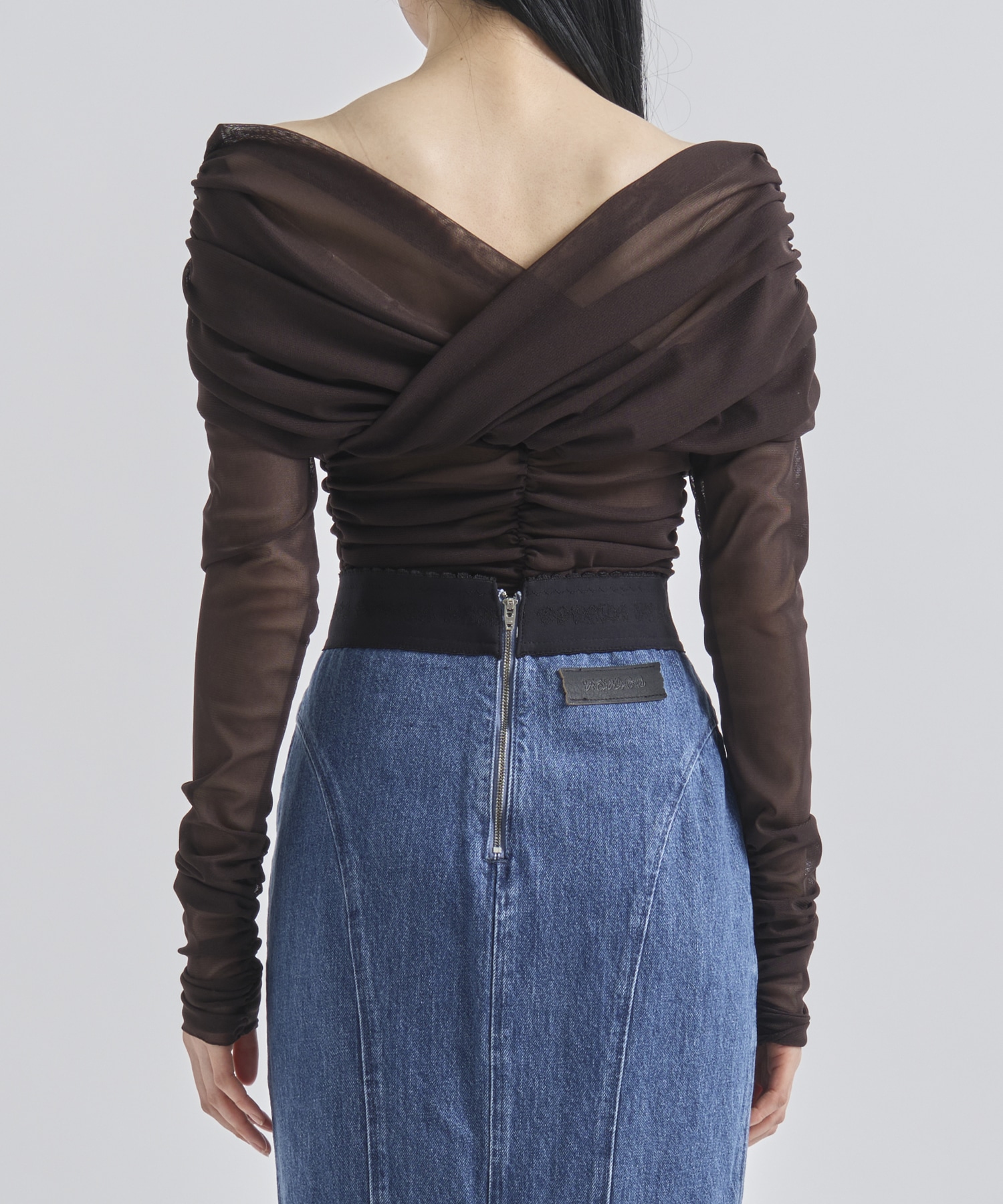 TULLE FRILLED BODYSUIT FETICO