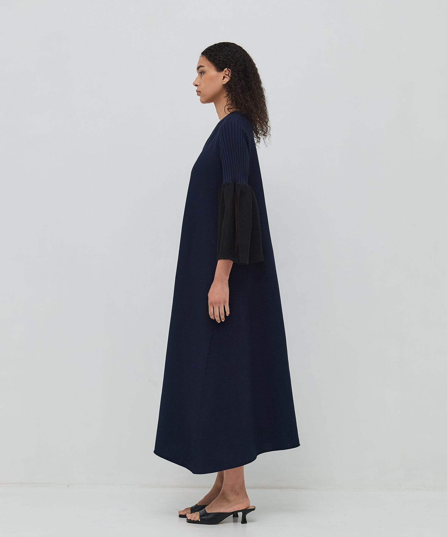 POTTERY LUCENT LONG BELL SLEEVE FLARE DRESS CFCL