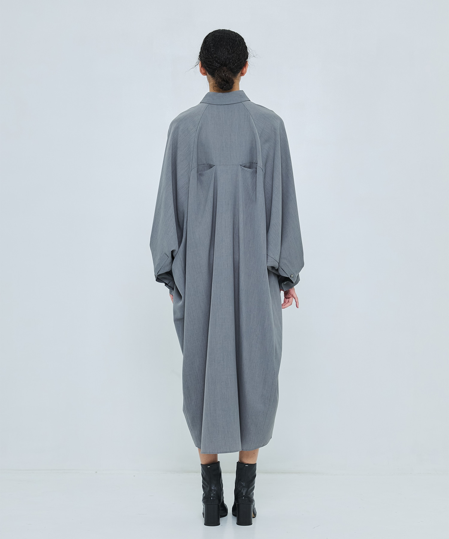 CIRCLE TUCK DRESS ENFOLD