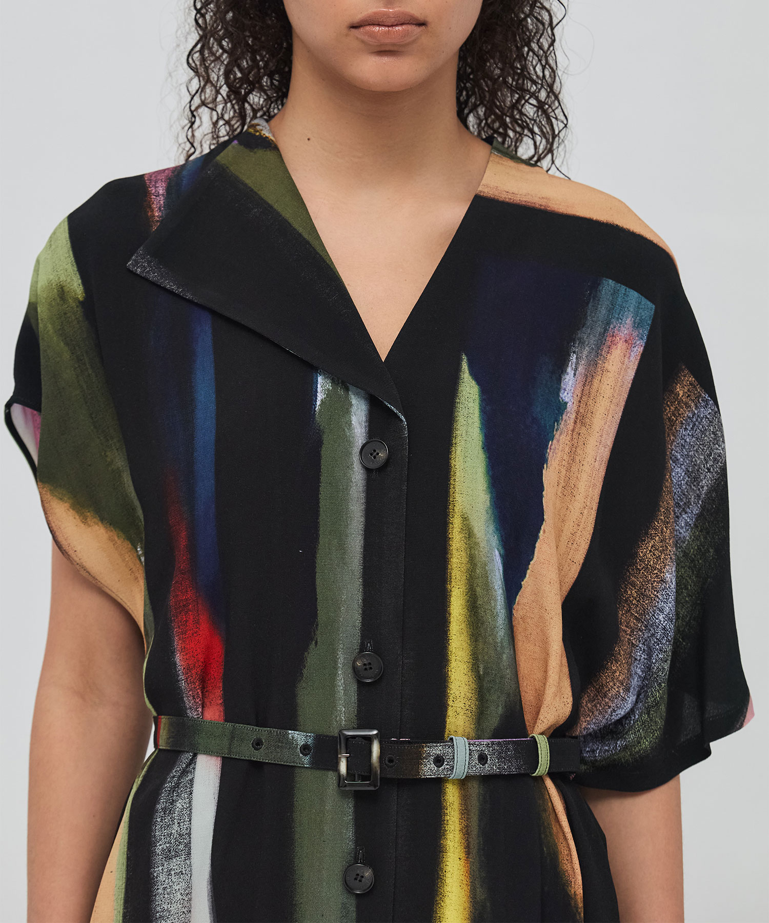 Empty stripe dress BK AKIRANAKA