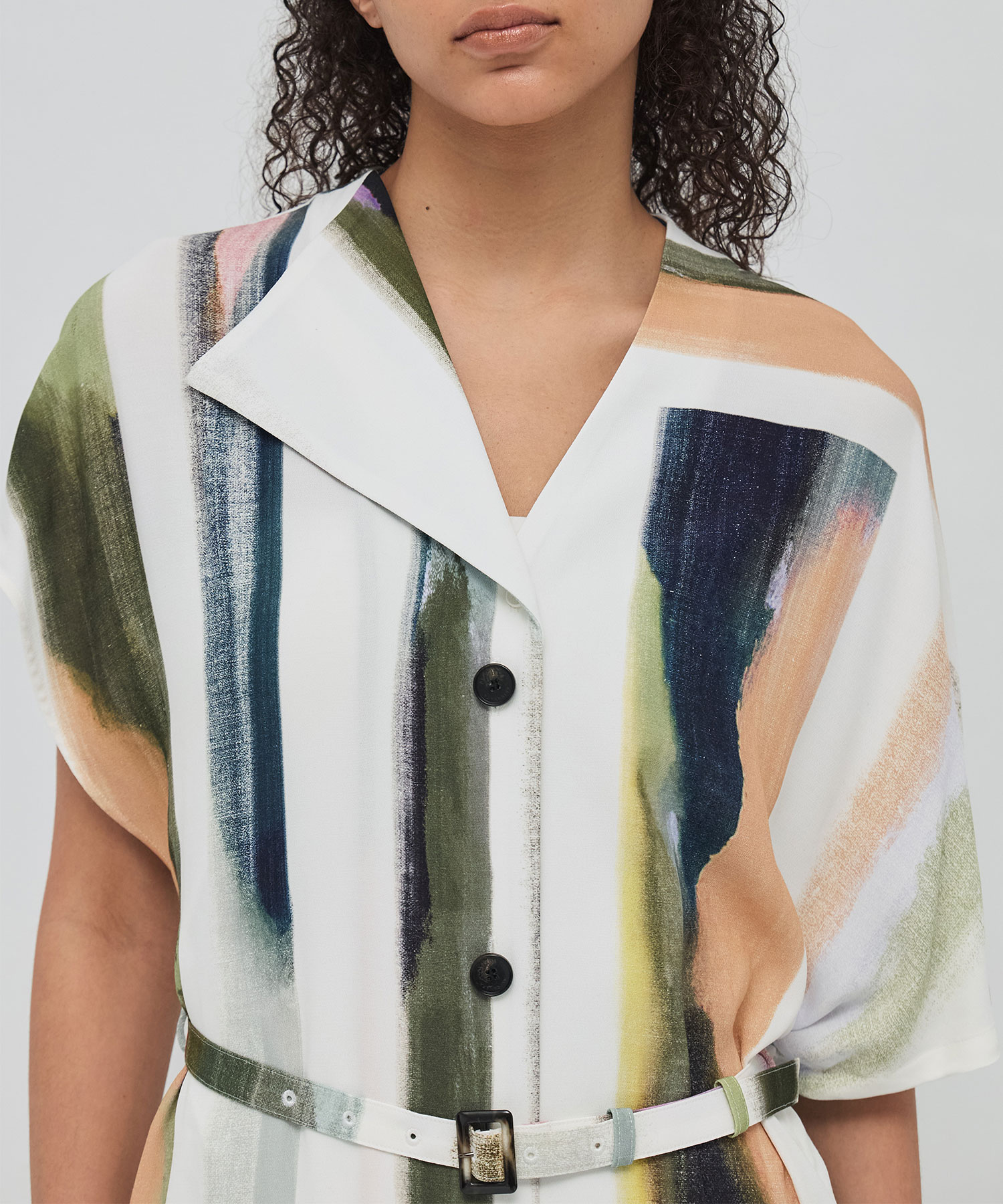 Empty stripe dress WH AKIRANAKA