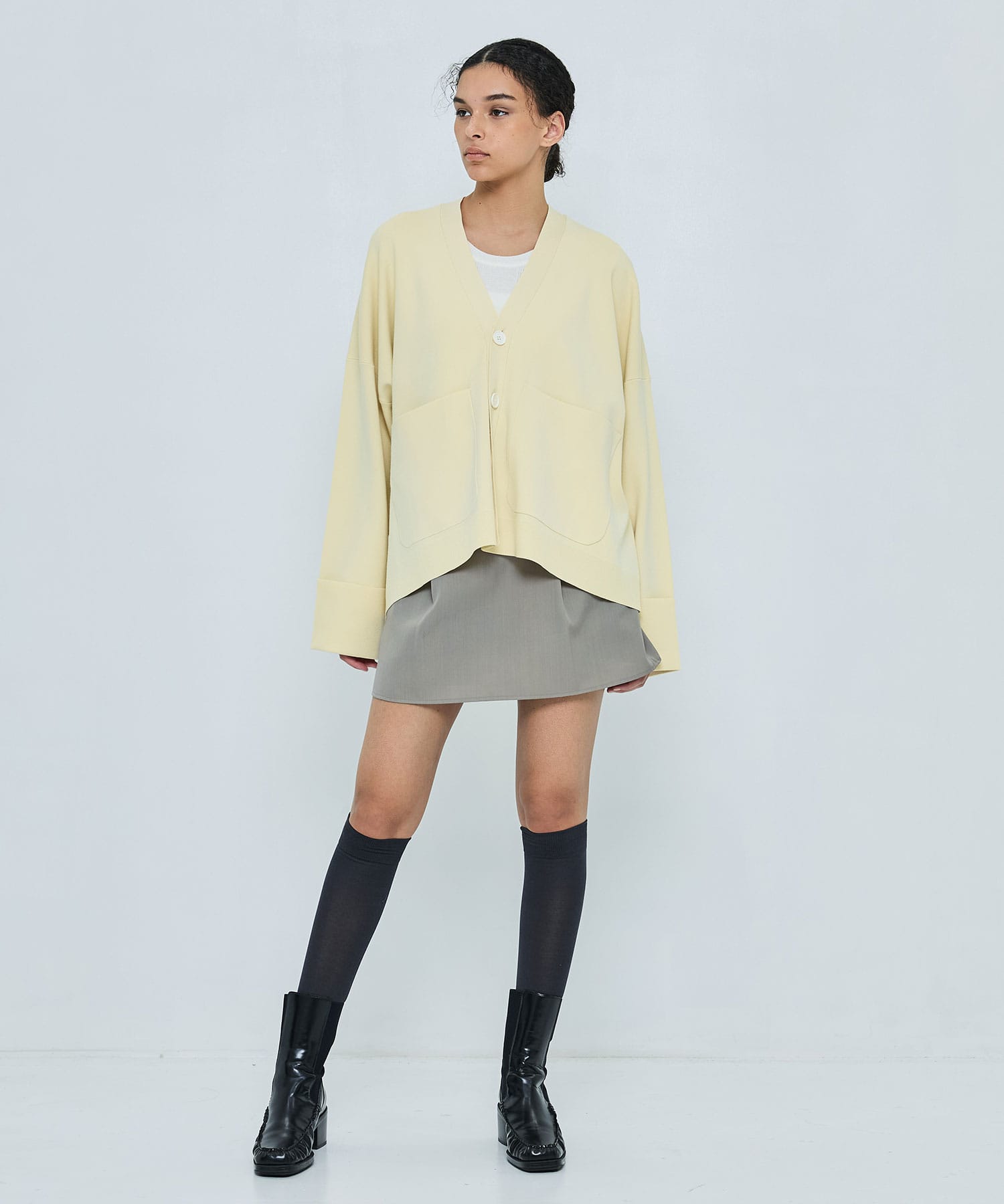 BOX WIDE-CARDIGAN ENFOLD