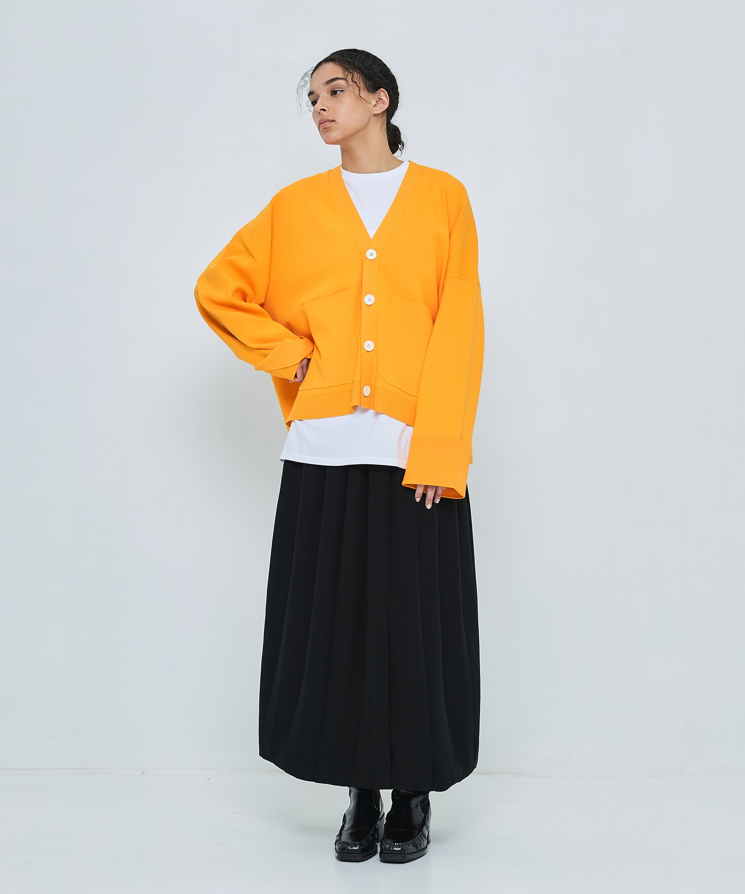 BOX WIDE-CARDIGAN ENFOLD