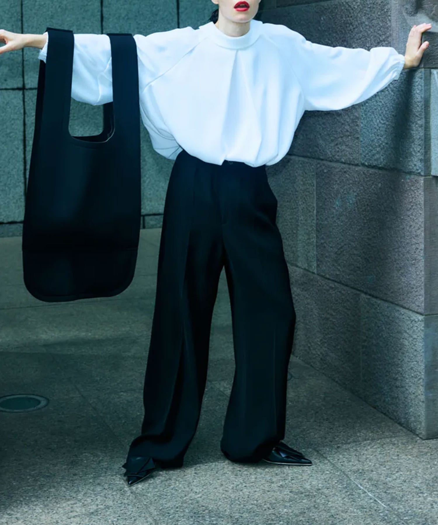 CENTER-PRESS STRAIGHT-PANTS ENFOLD