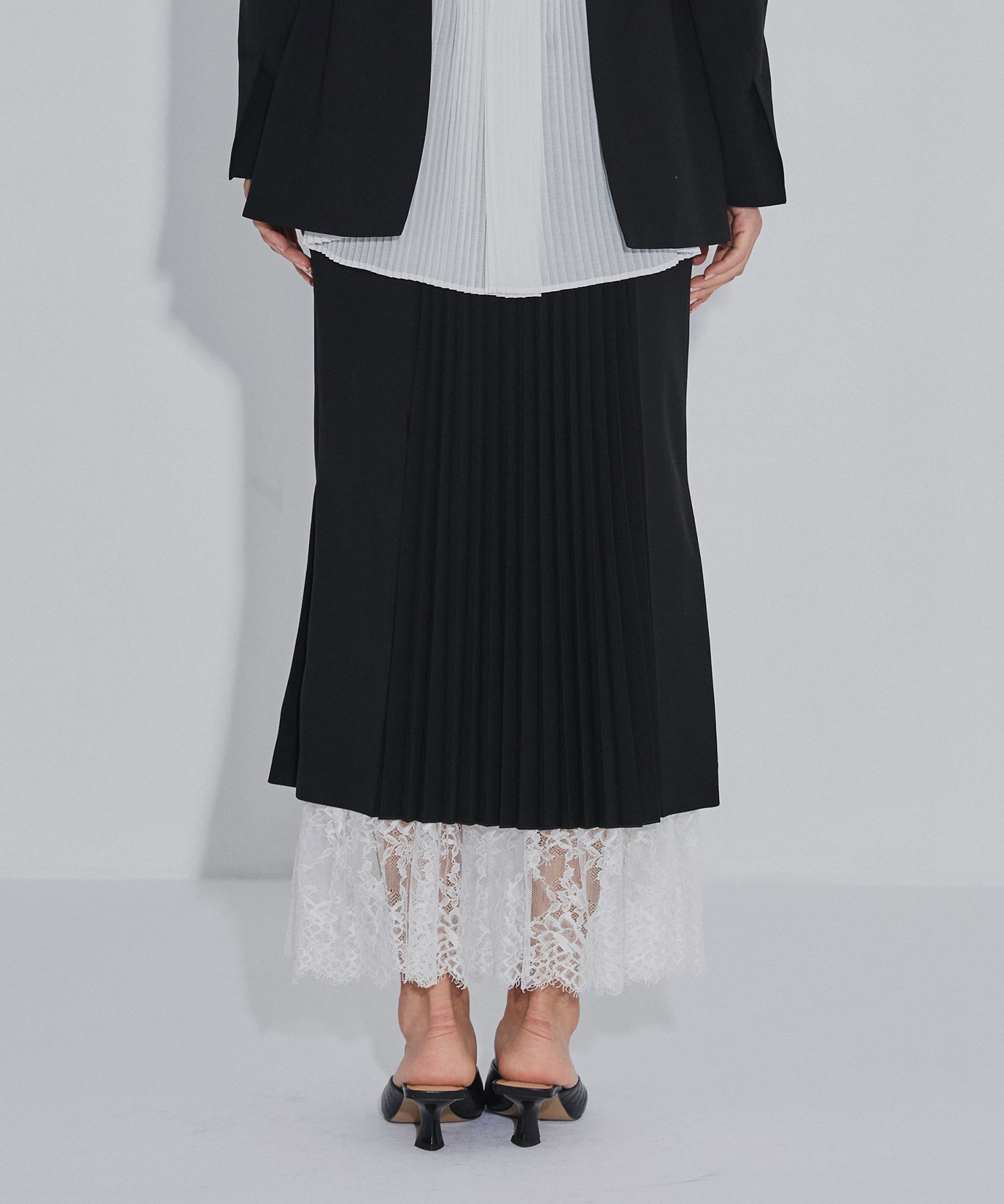 PLEATED PANELED SKIRT FETICO