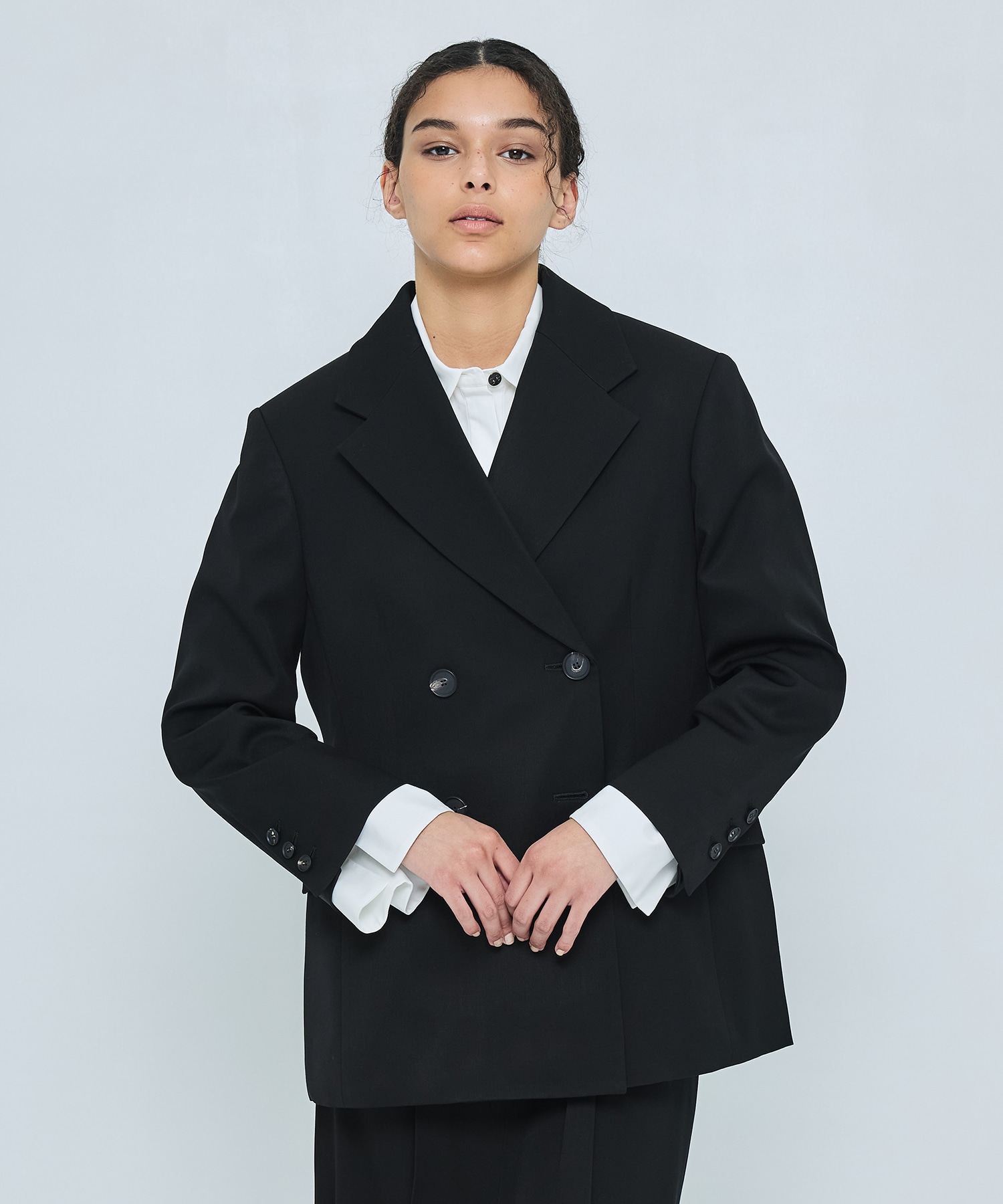 WIDE-SHOULDER DOUBLE JACKET ENFOLD