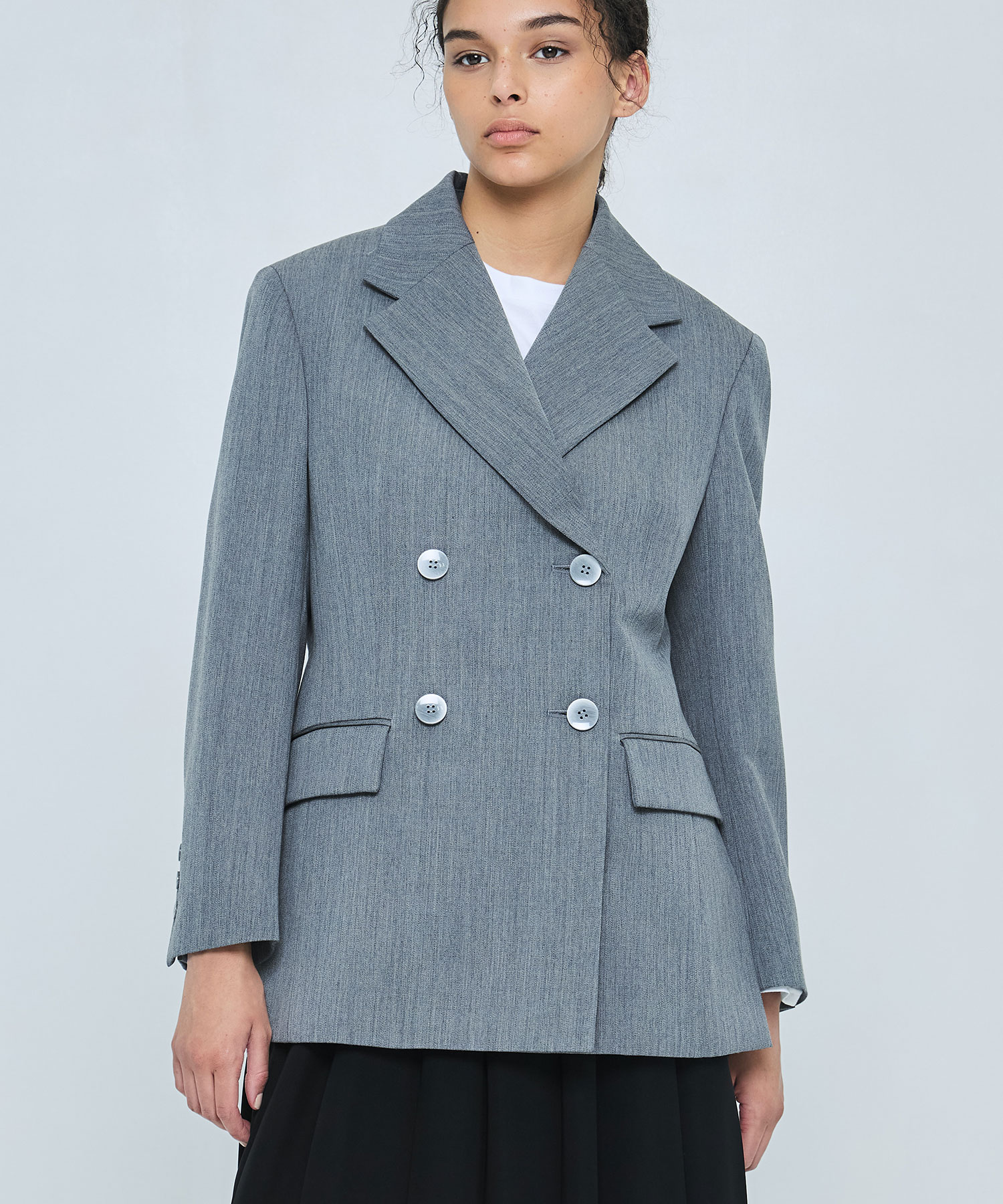 WIDE-SHOULDER DOUBLE JACKET ENFOLD