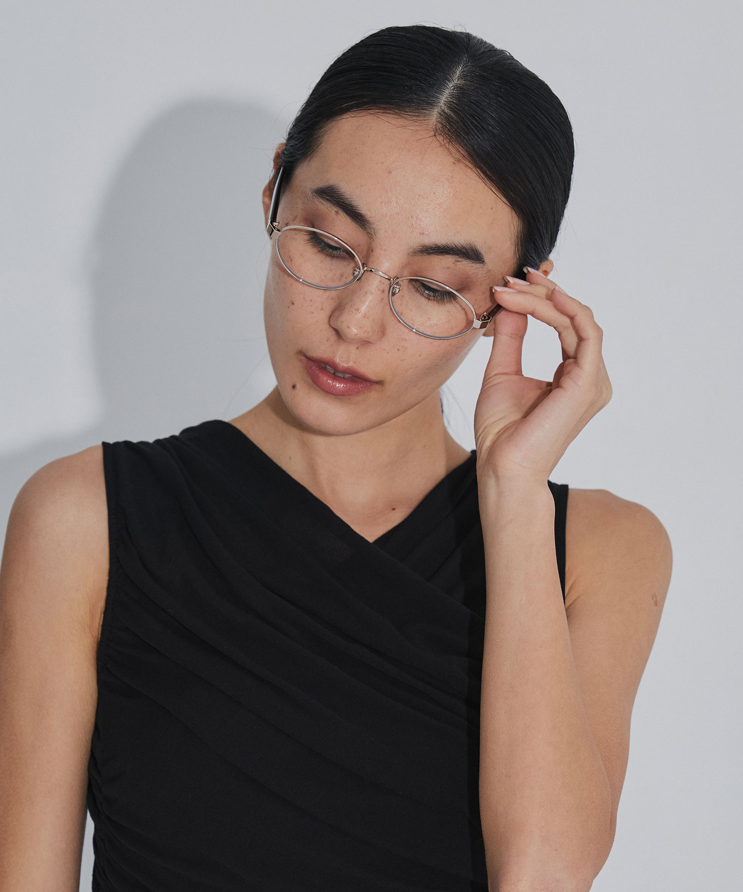 × BLANC METAL OVAL GLASSES FETICO