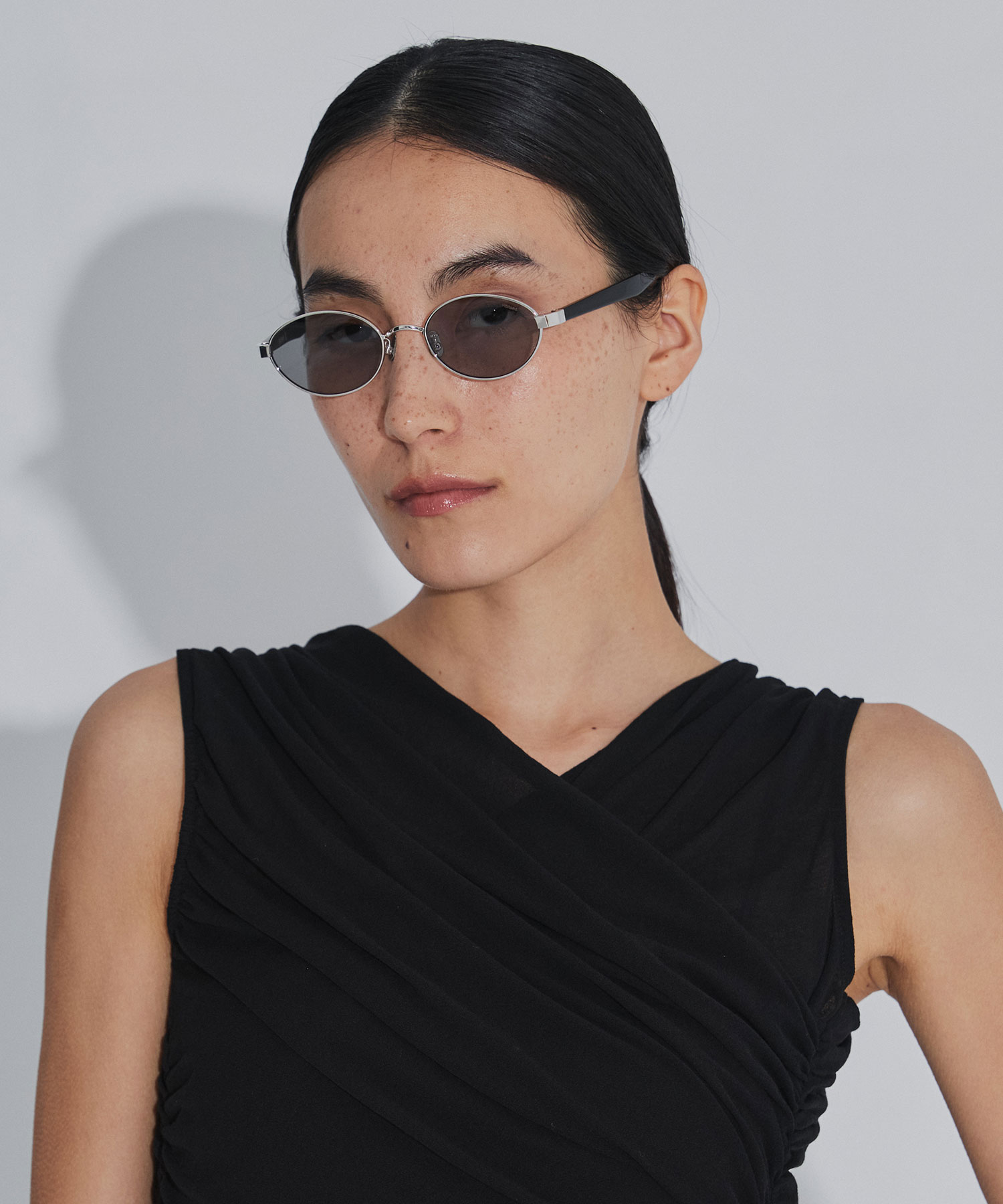 × BLANC METAL OVAL SUNGLASSES FETICO