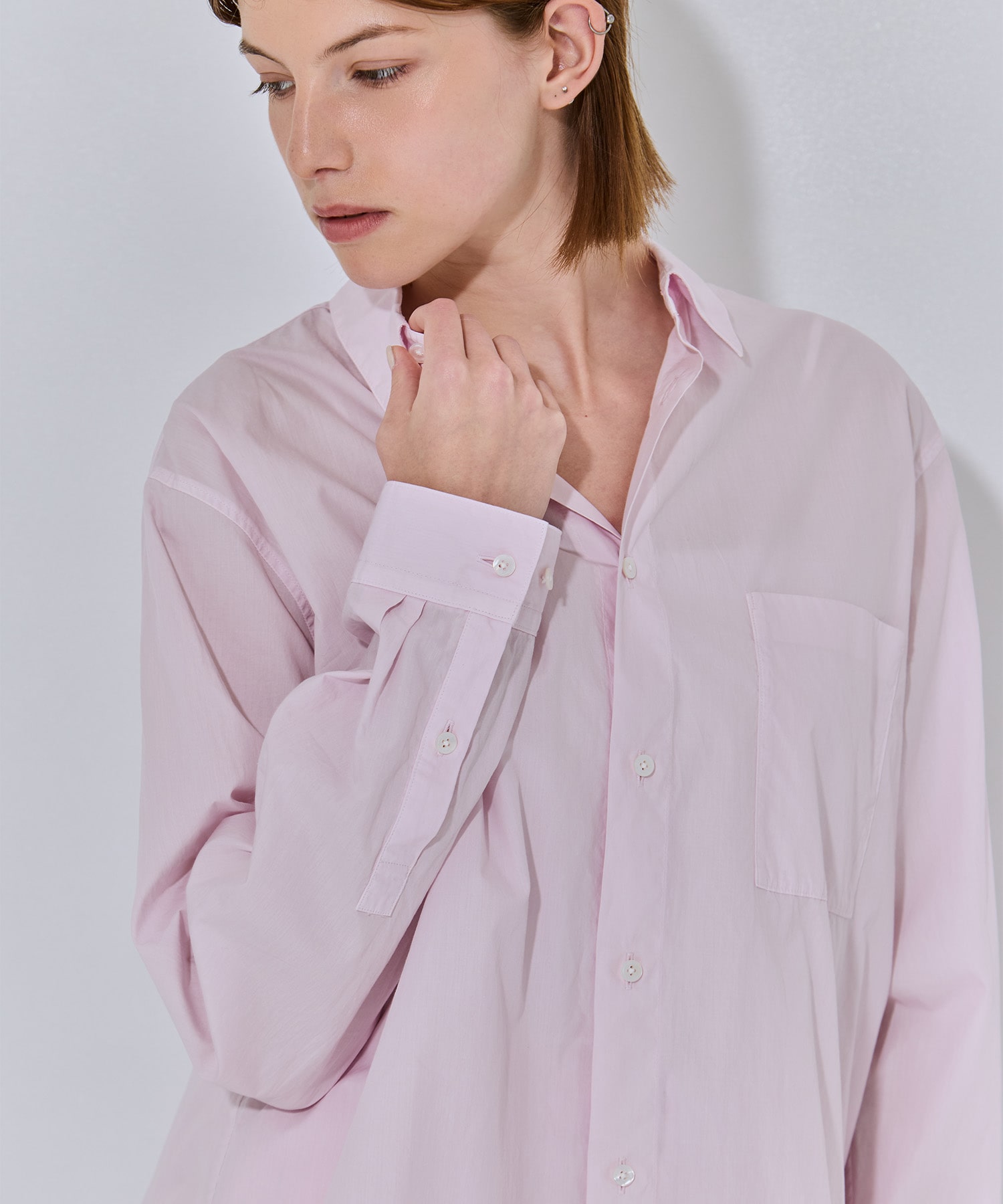 NATURAL DYED COTTON LAWN STANDARD SHIRT ATON