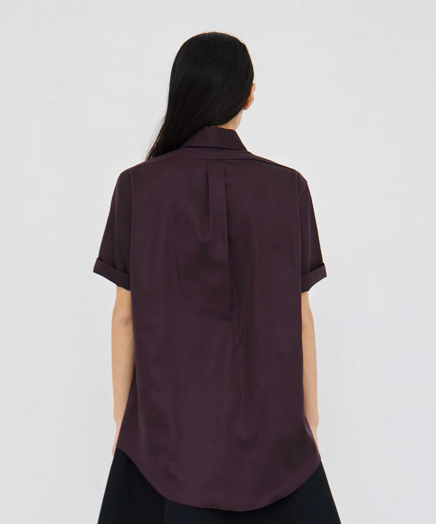 TRANE H/S SHIRT SATIN MADISONBLUE