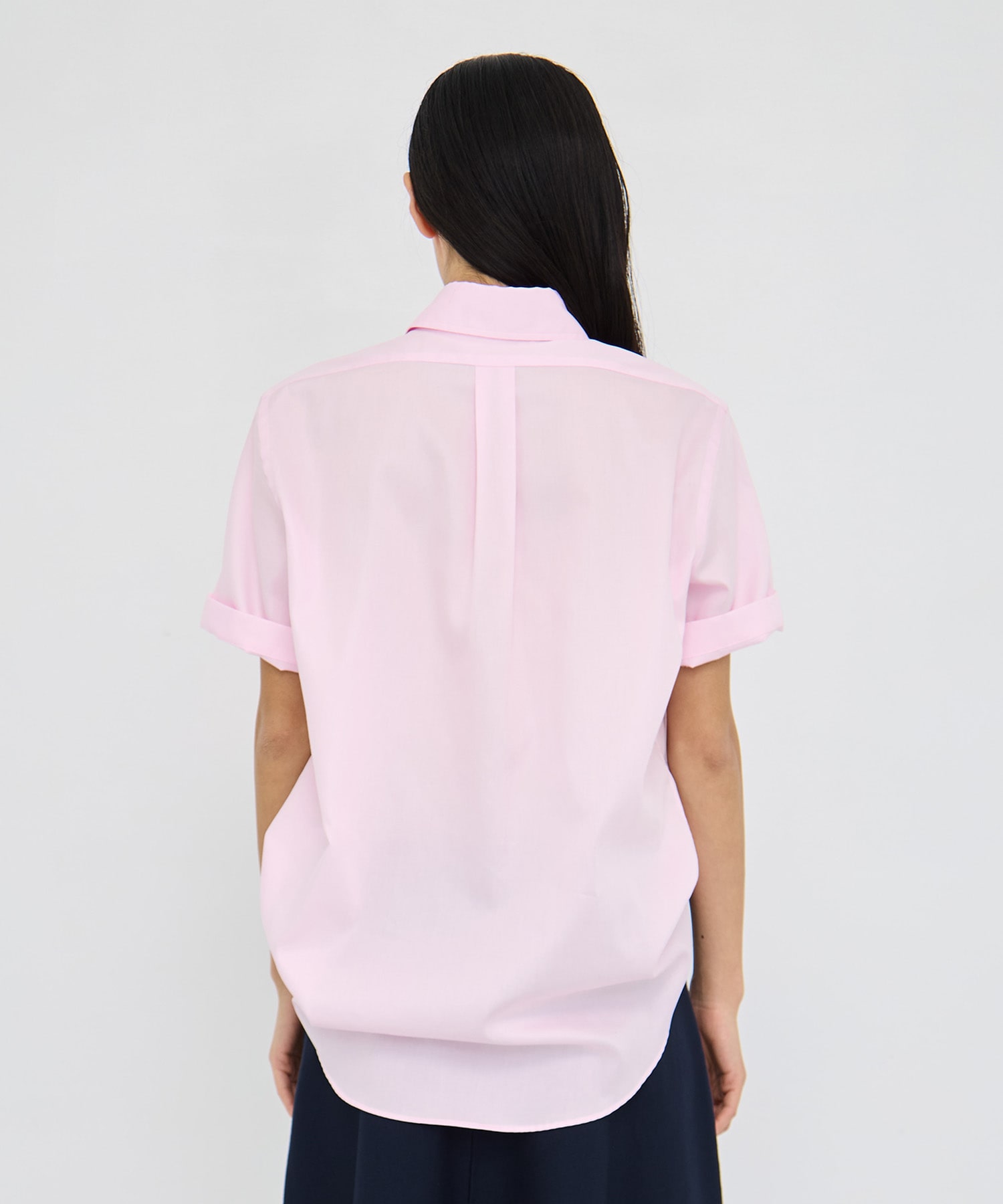 TRANE H/S SHIRT SATIN MADISONBLUE