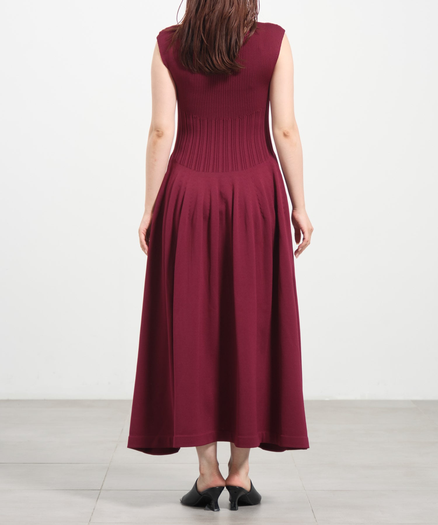 WHOLEGARMENT　Knit Flare One-Piece THE TOKYO
