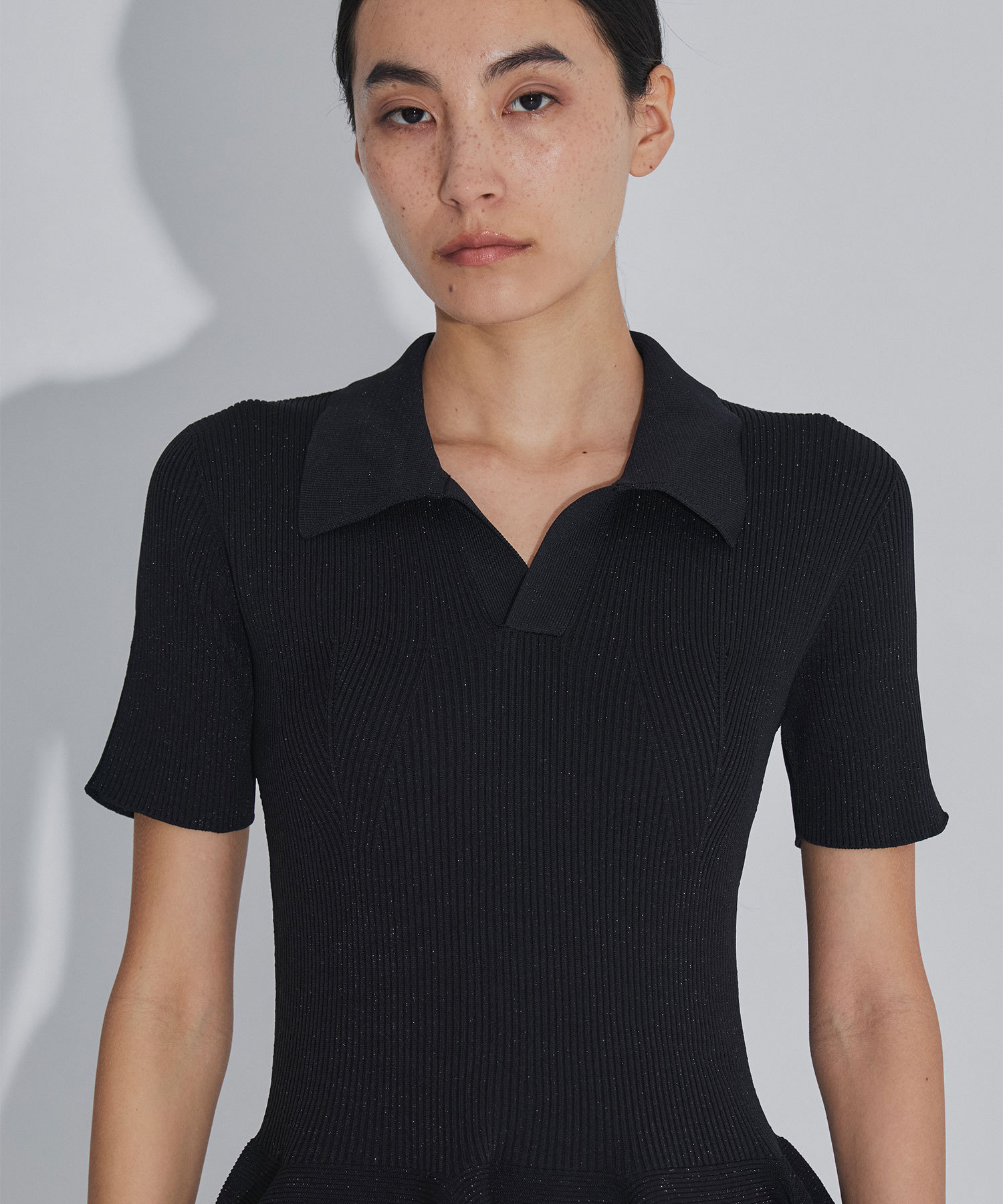 POTTERY GLITTER SHORT SLEEVE POLO DRESS CFCL