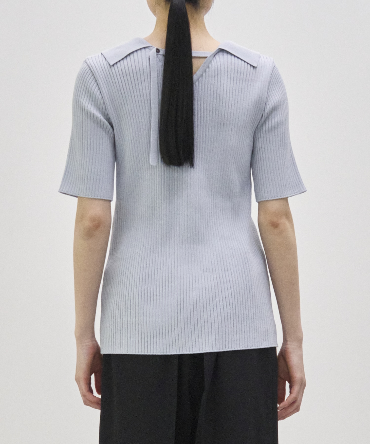 Bustier Combi  Harf Sleeve Knit Tops RITAN