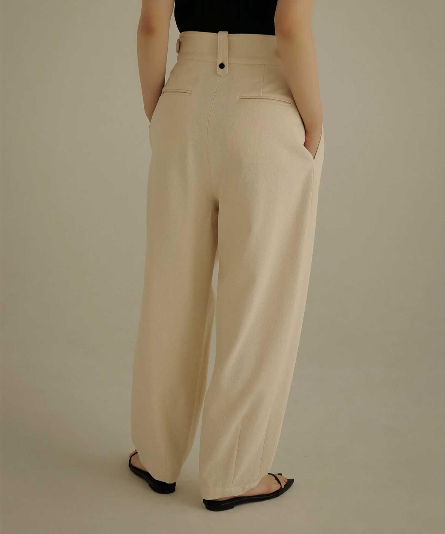 slab cotton cocoon pants Louren