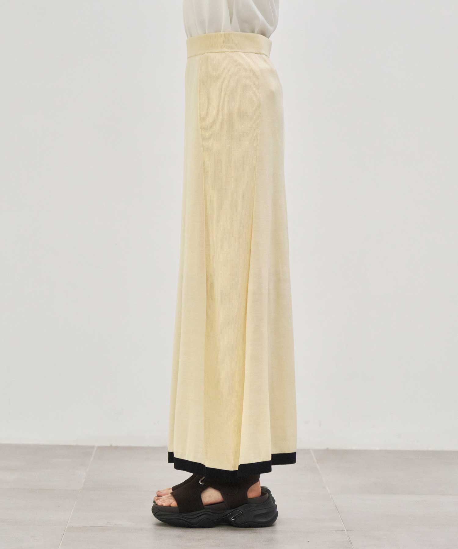 別注 Washable Silk Pencil Skirt CINOH