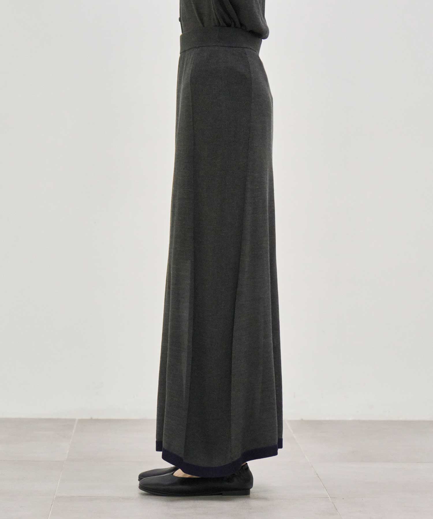 別注 Washable Silk Pencil Skirt CINOH