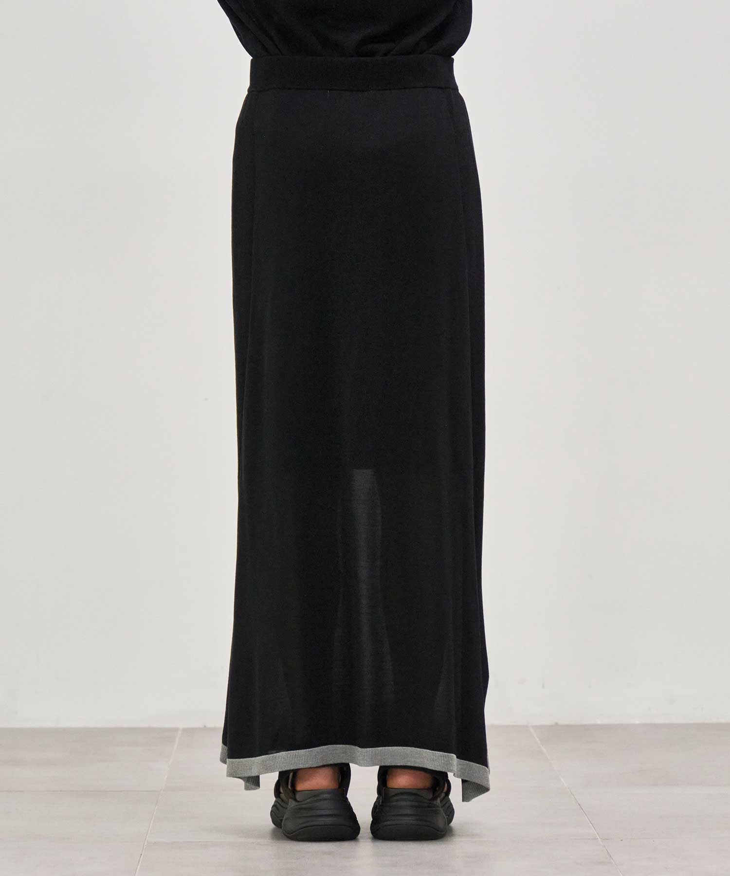 別注 Washable Silk Pencil Skirt CINOH