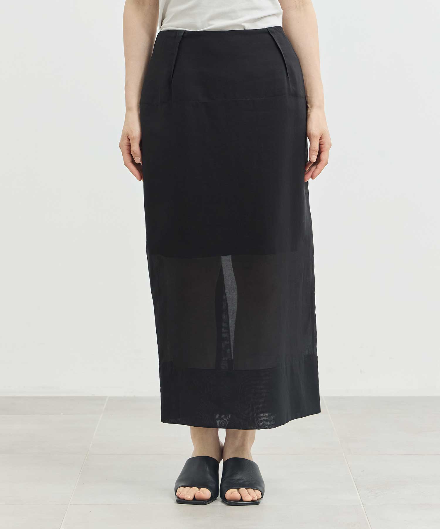 sheer cocoon skirt Louren