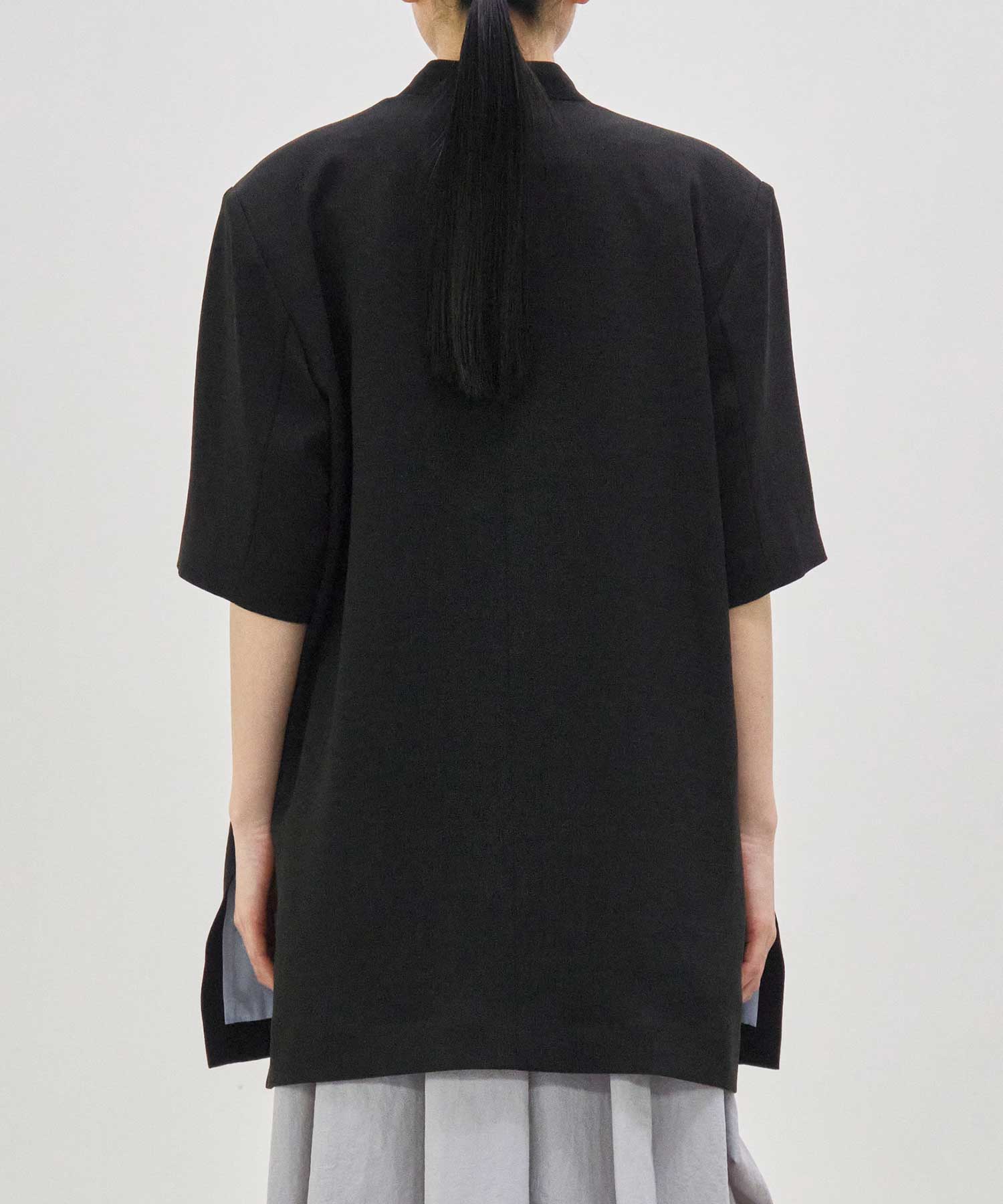 別注 side slit harf sleeve jacket Louren