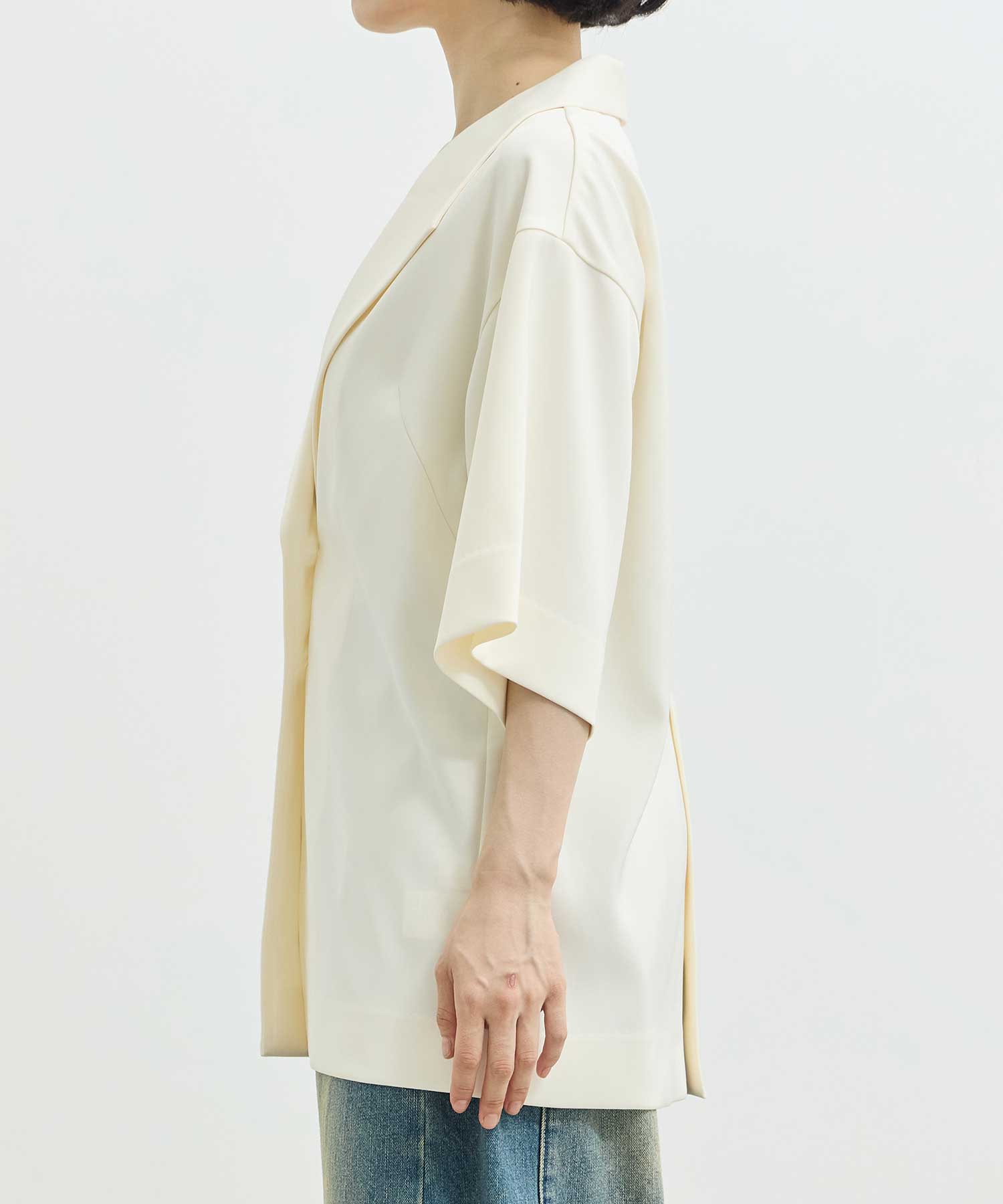 double satin half jacket Louren
