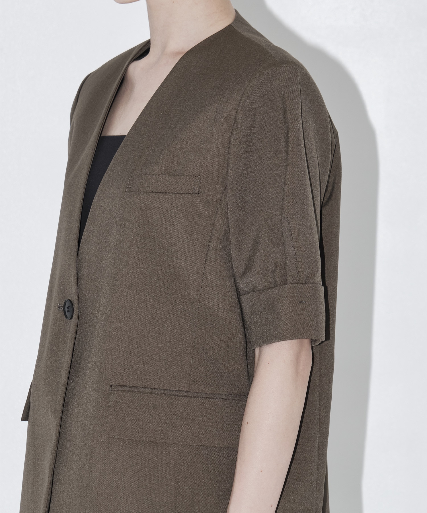 Half Sleeve Collarless Jacket THE TOKYO