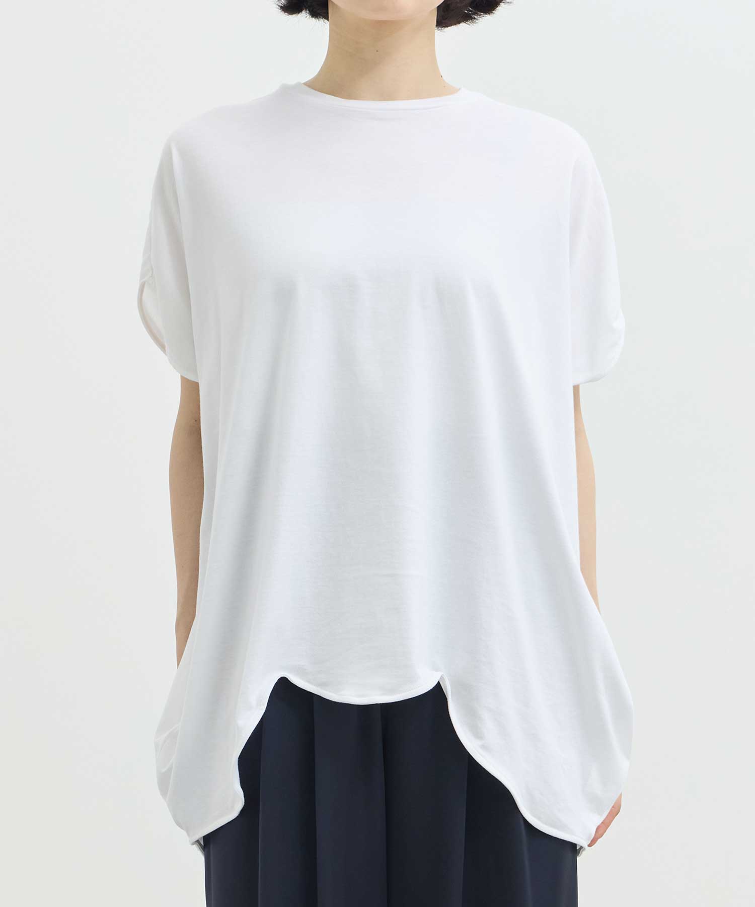 SCALLOP WIDE T-SHIRT ENFOLD