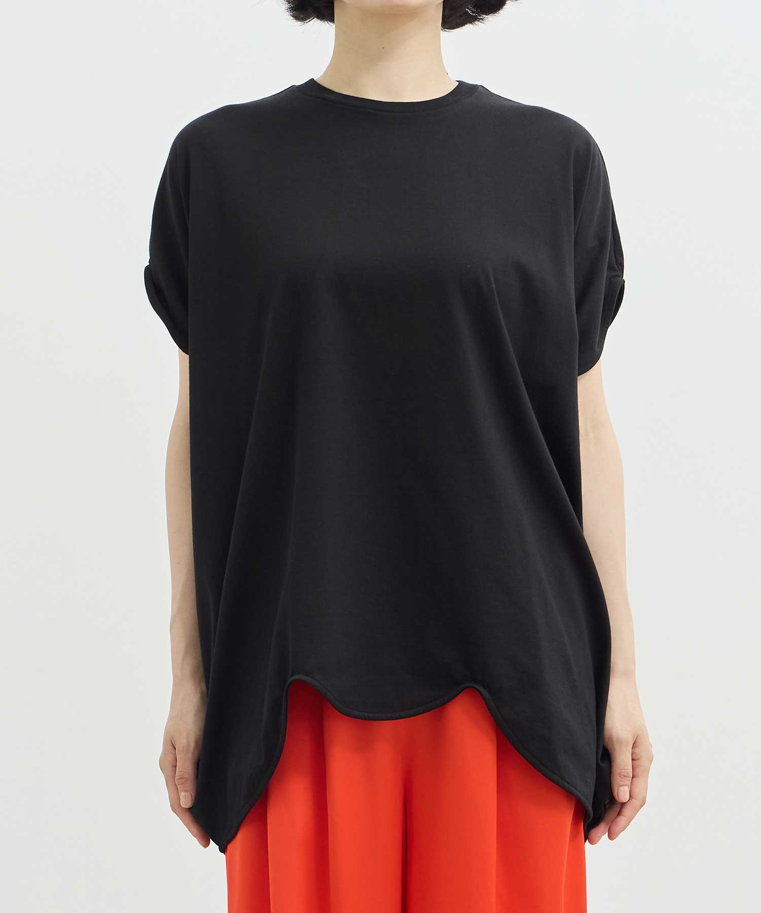 SCALLOP WIDE T-SHIRT ENFOLD