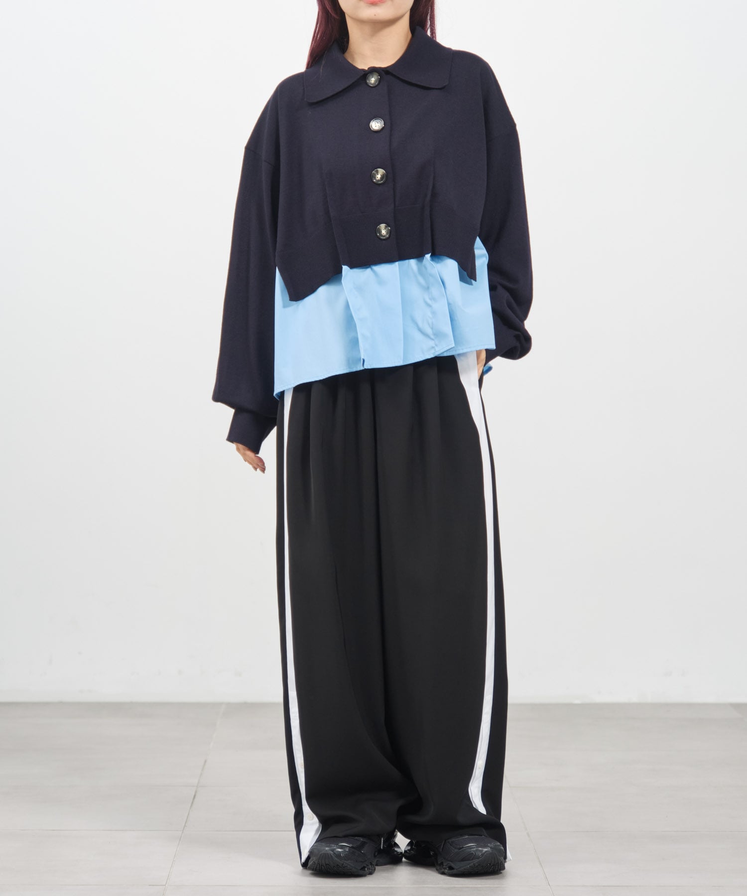 FAKE-LAYERED CARDIGAN｜ENFOLD（エンフォルド）正規取り扱い