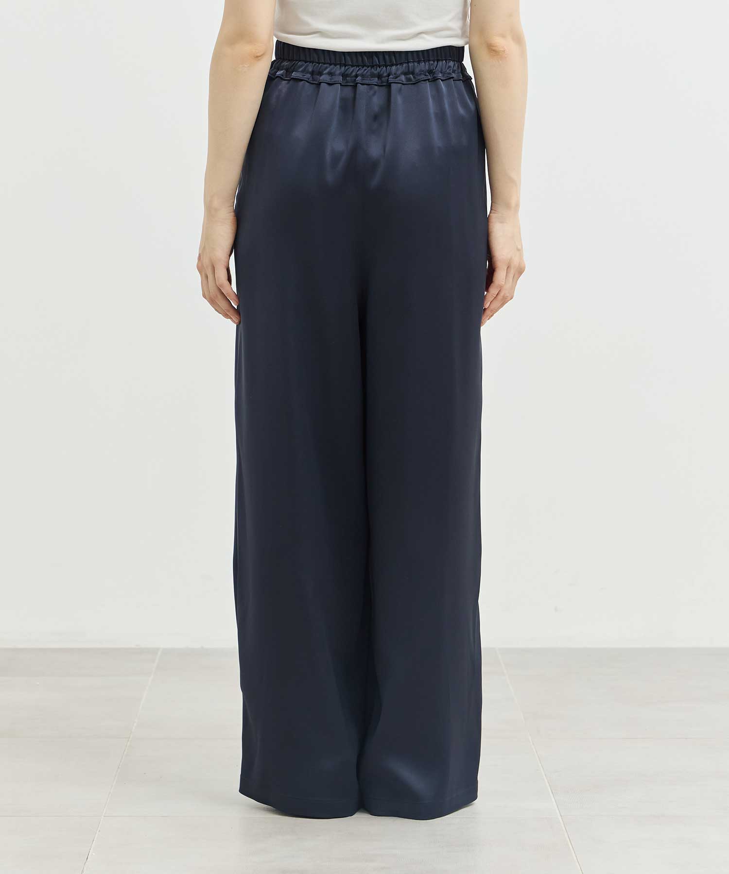 GATHER WIDE-TROUSERS ENFOLD