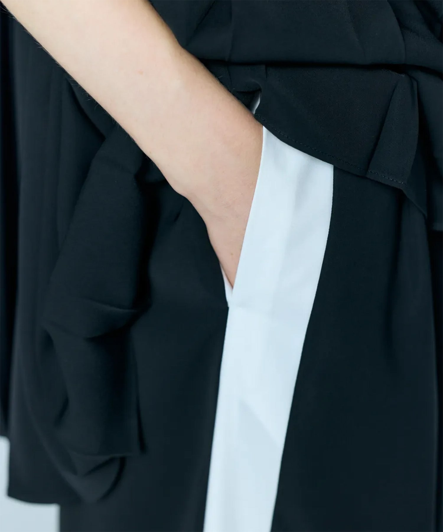 SHIRT-LAYERED WIDE-PANTS ENFOLD
